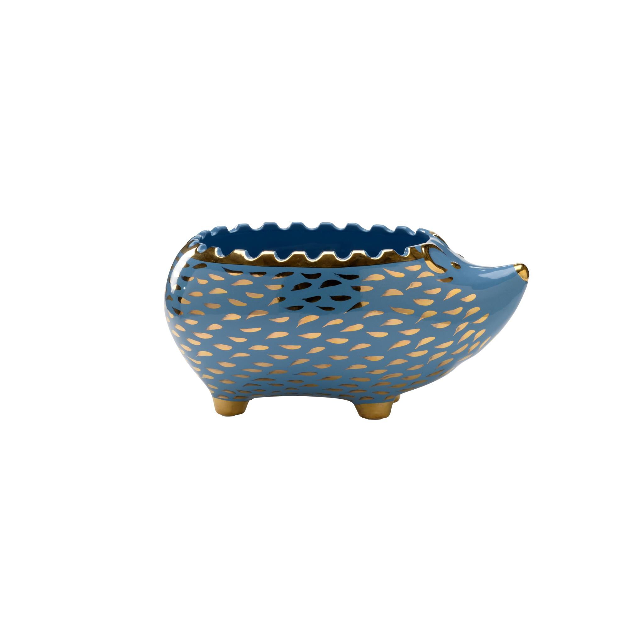 Shown in Blue Glaze/Metallic Gold finish