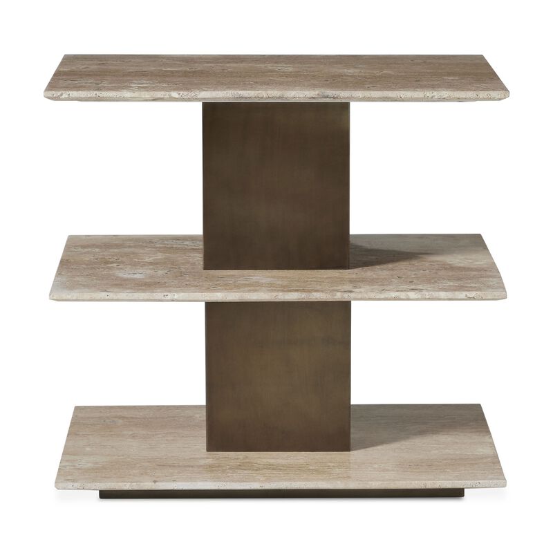 Travertini 22 Inch Accent Table by Uttermost