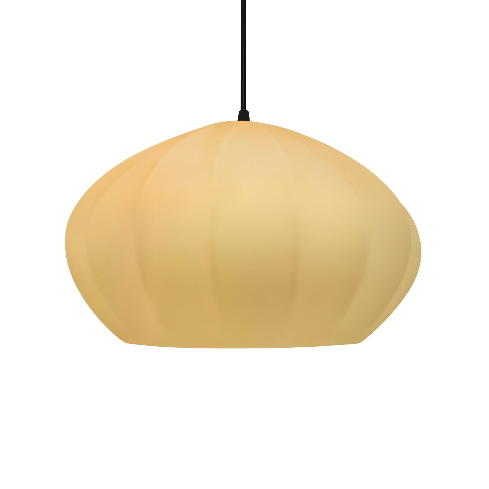 Shown in Matte Black finish and Muted Yellow shade