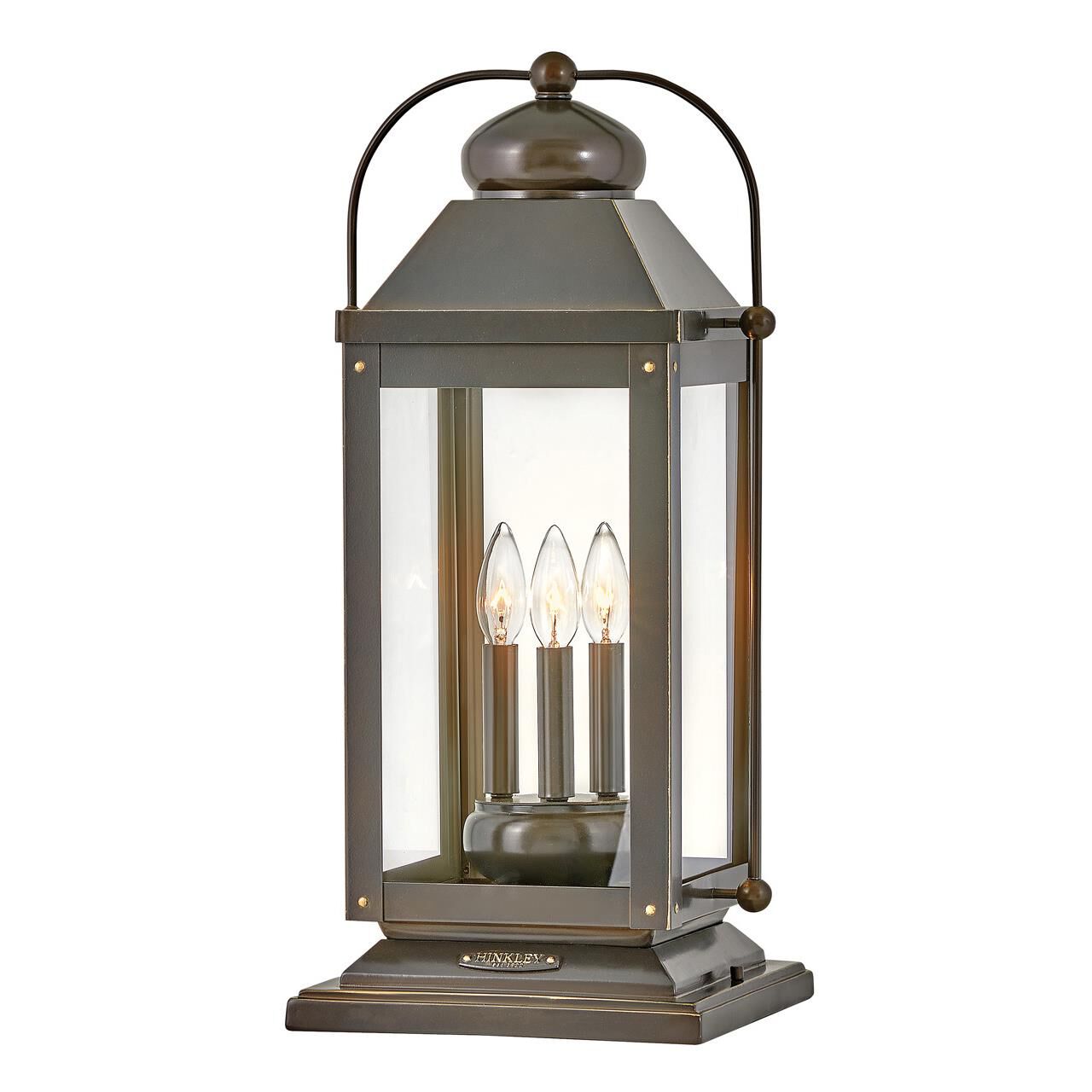 Anchorage 23 Inch Tall 3 Light LED Outdoor Pier Lamp by Hinkley Lighting