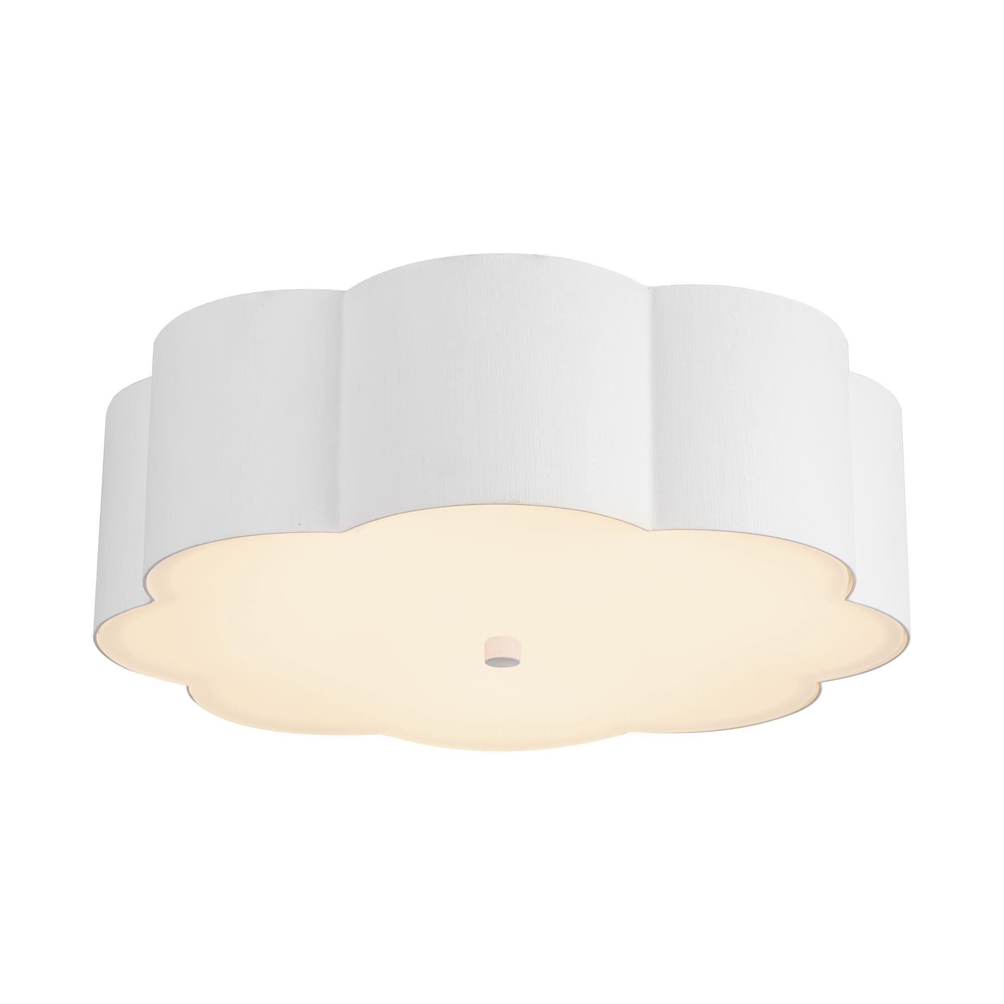 Shown in Antique White finish and Frosted Diffuser glass