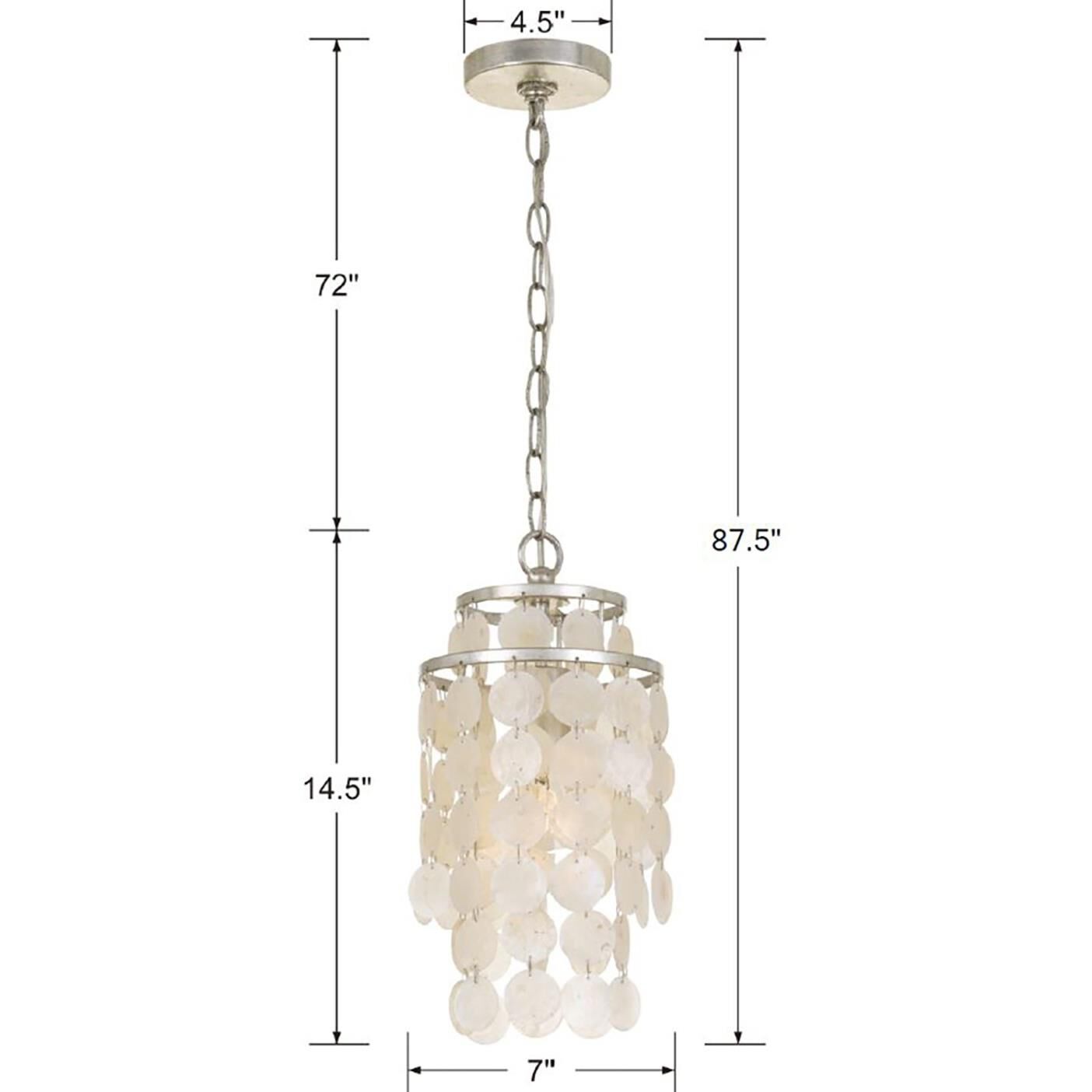 Crystorama Brielle 7 Inch Mini Chandelier