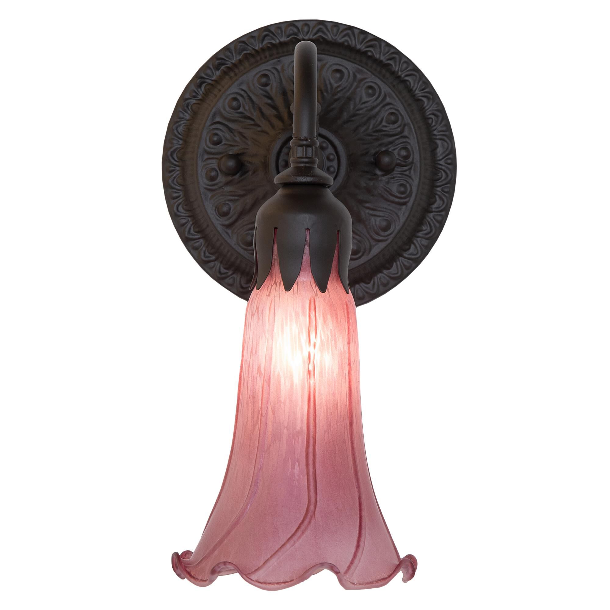 Shown in Oil Rubbed Bronze finish and Violet glass