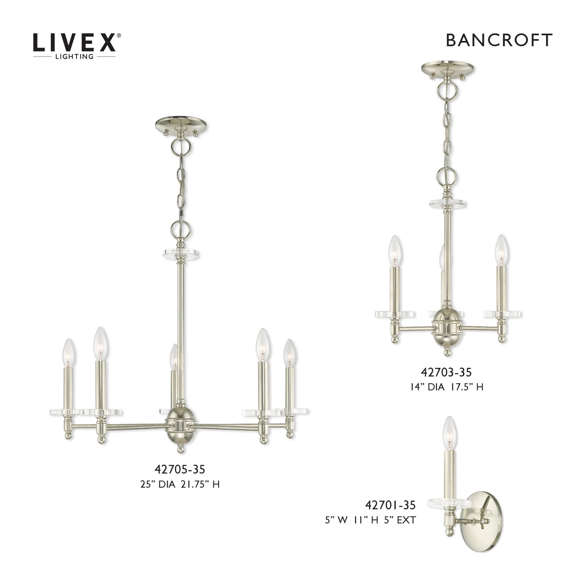 Livex Lighting Bancroft 7 Inch Wall Sconce