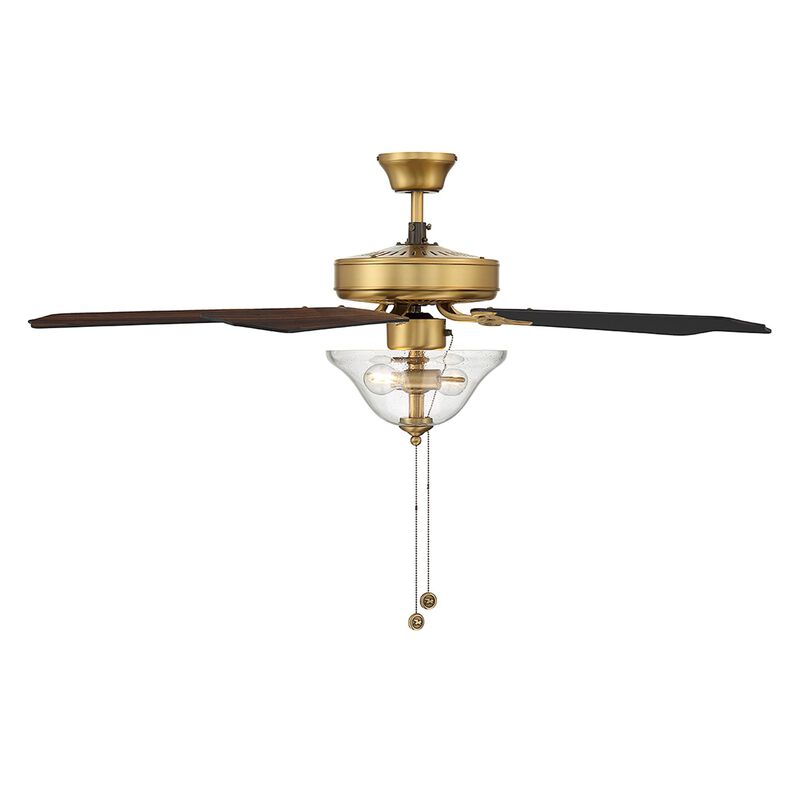 52 Inch Ceiling Fan with Light Kit by Meridian Lighting