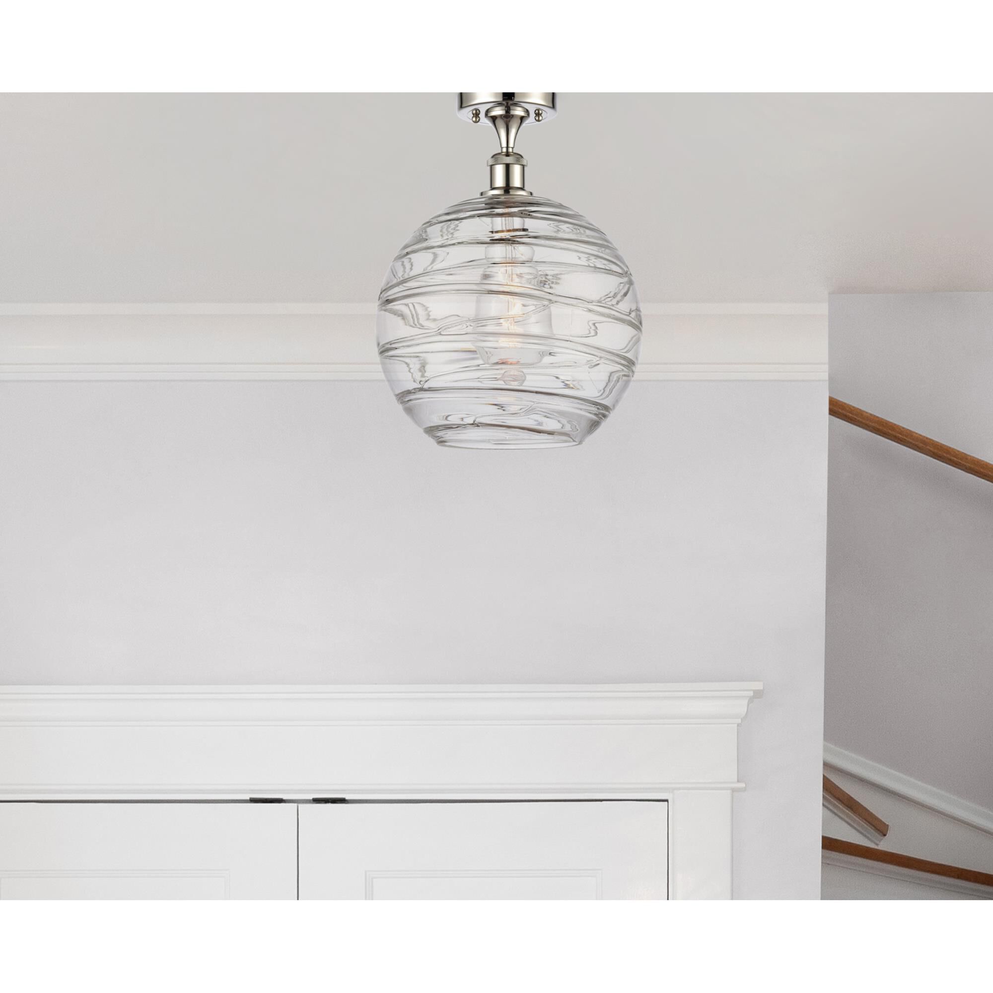 Bruno Marashlian Athens Deco Swirl 12 Inch Semi Flush Mount by Innovations Lighting