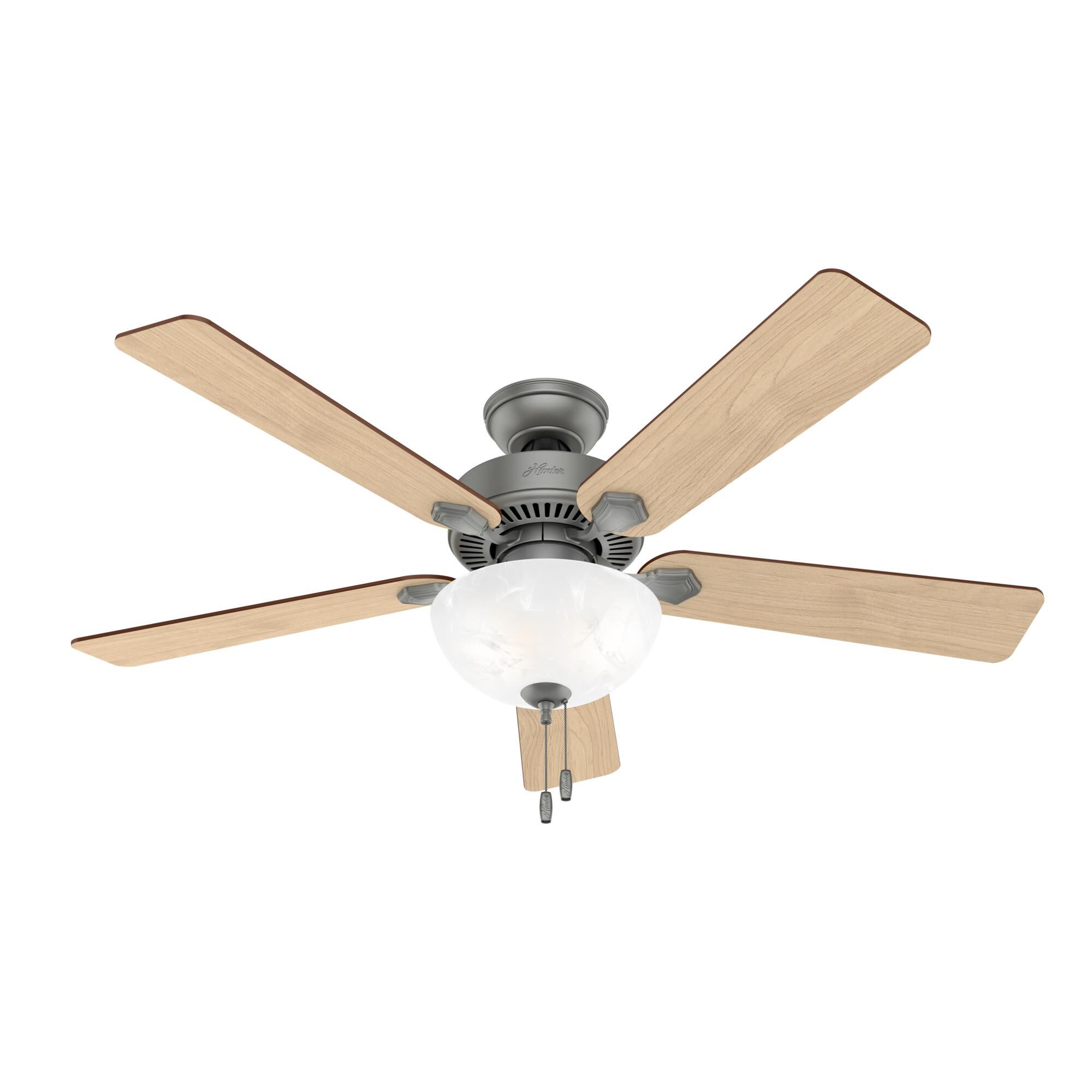 Swanson 52 Inch Ceiling Fan with Light Kit by Hunter Fan