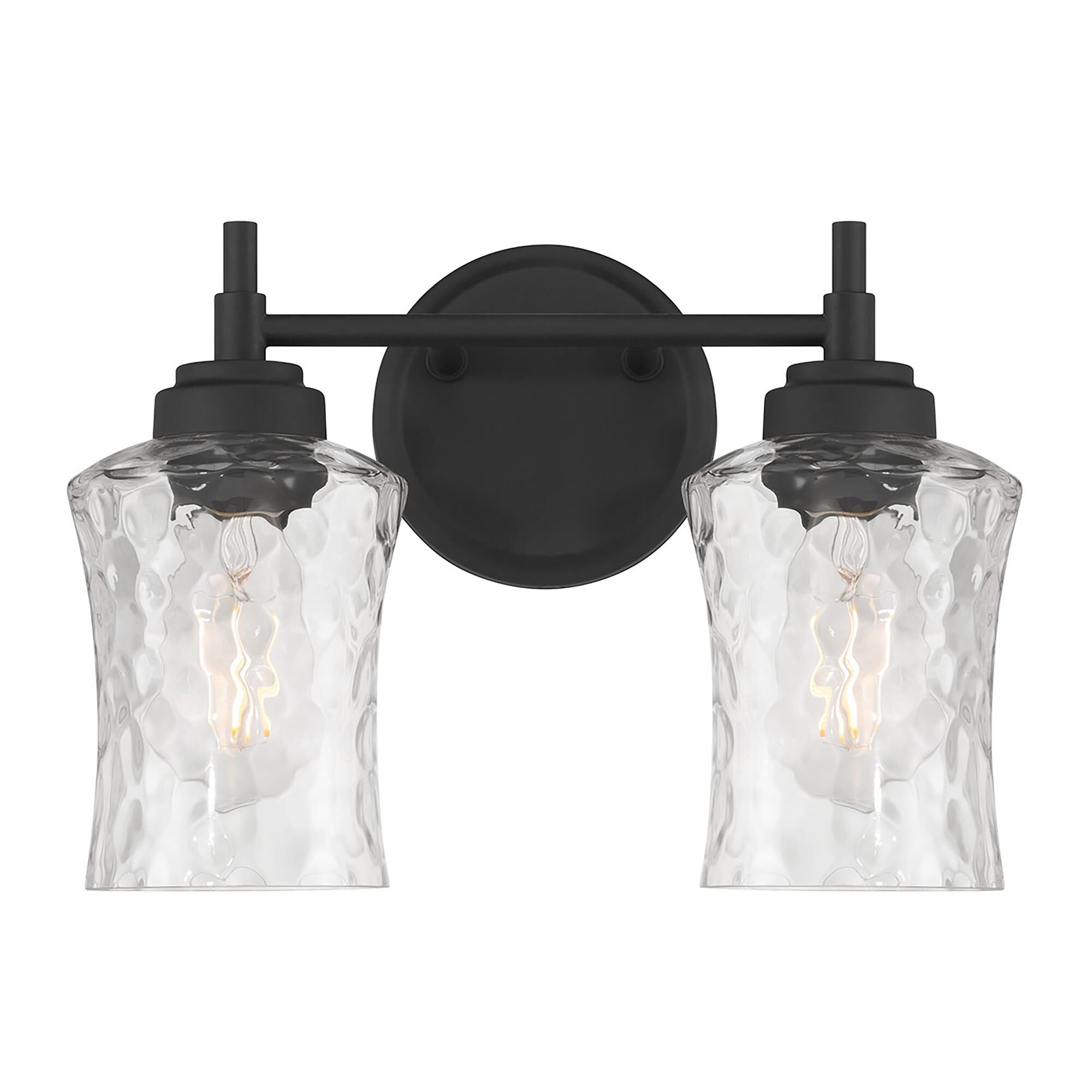 Shown in Matte Black finish and Clear Stone Water glass