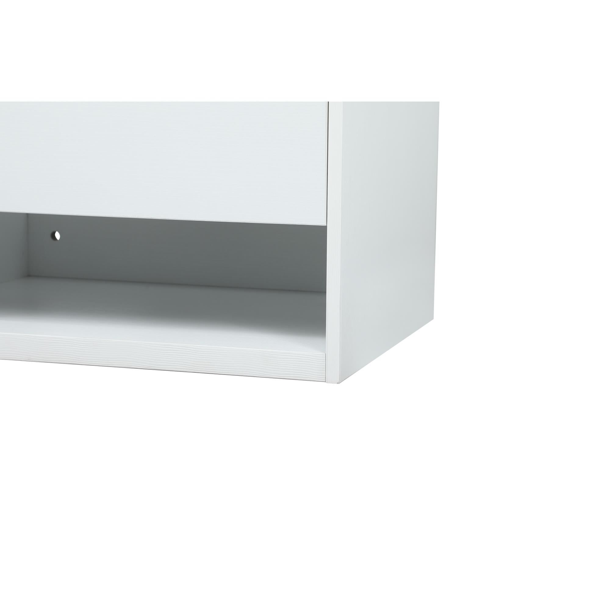 Shown in White finish