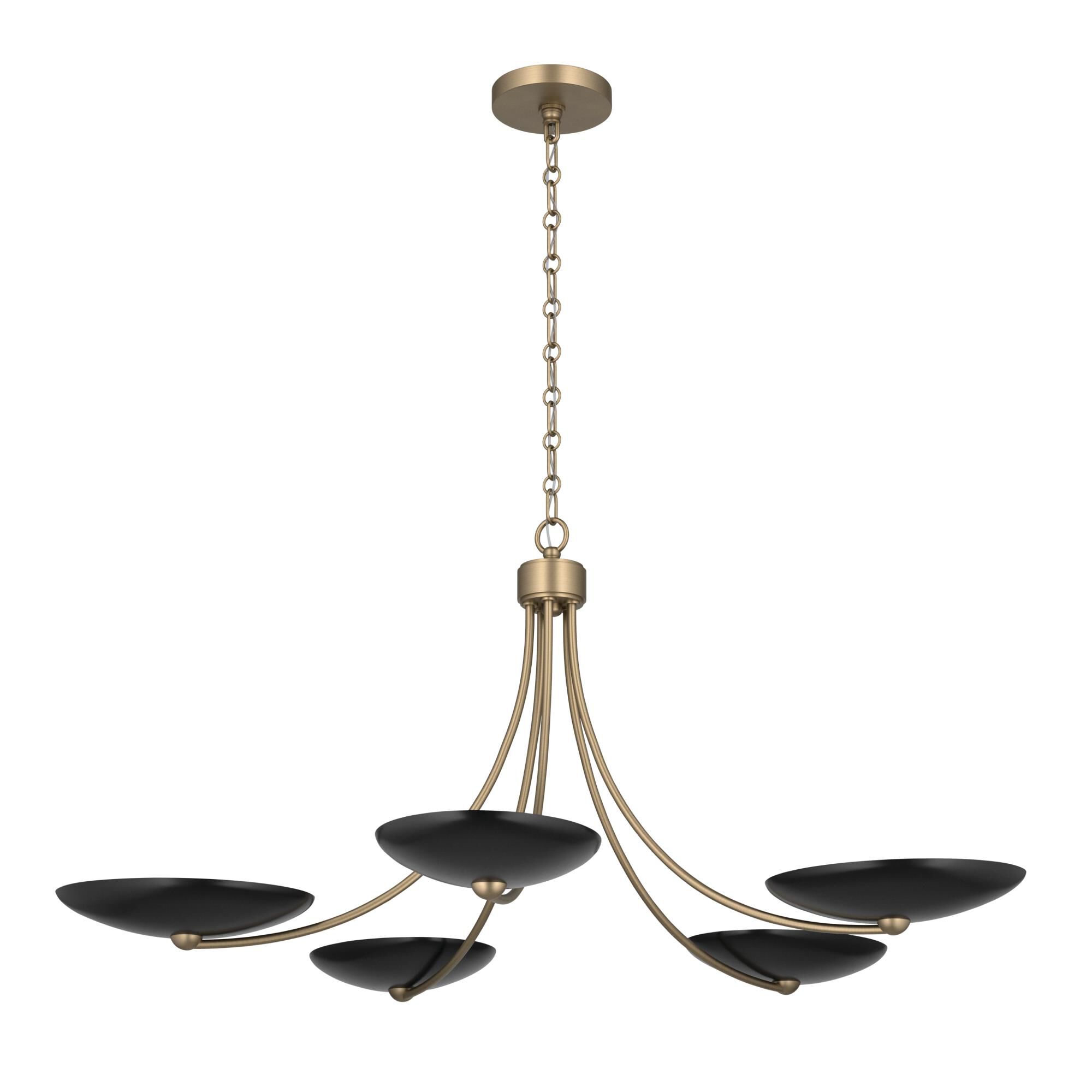 Shown in Champagne Bronze finish and Champagne Bronze and Black shade