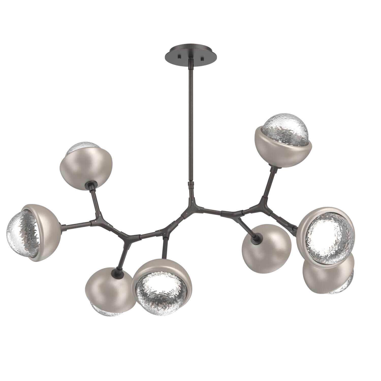 Levi Wilson Cabochon 38 Inch Linear Suspension Light by Hammerton Studio