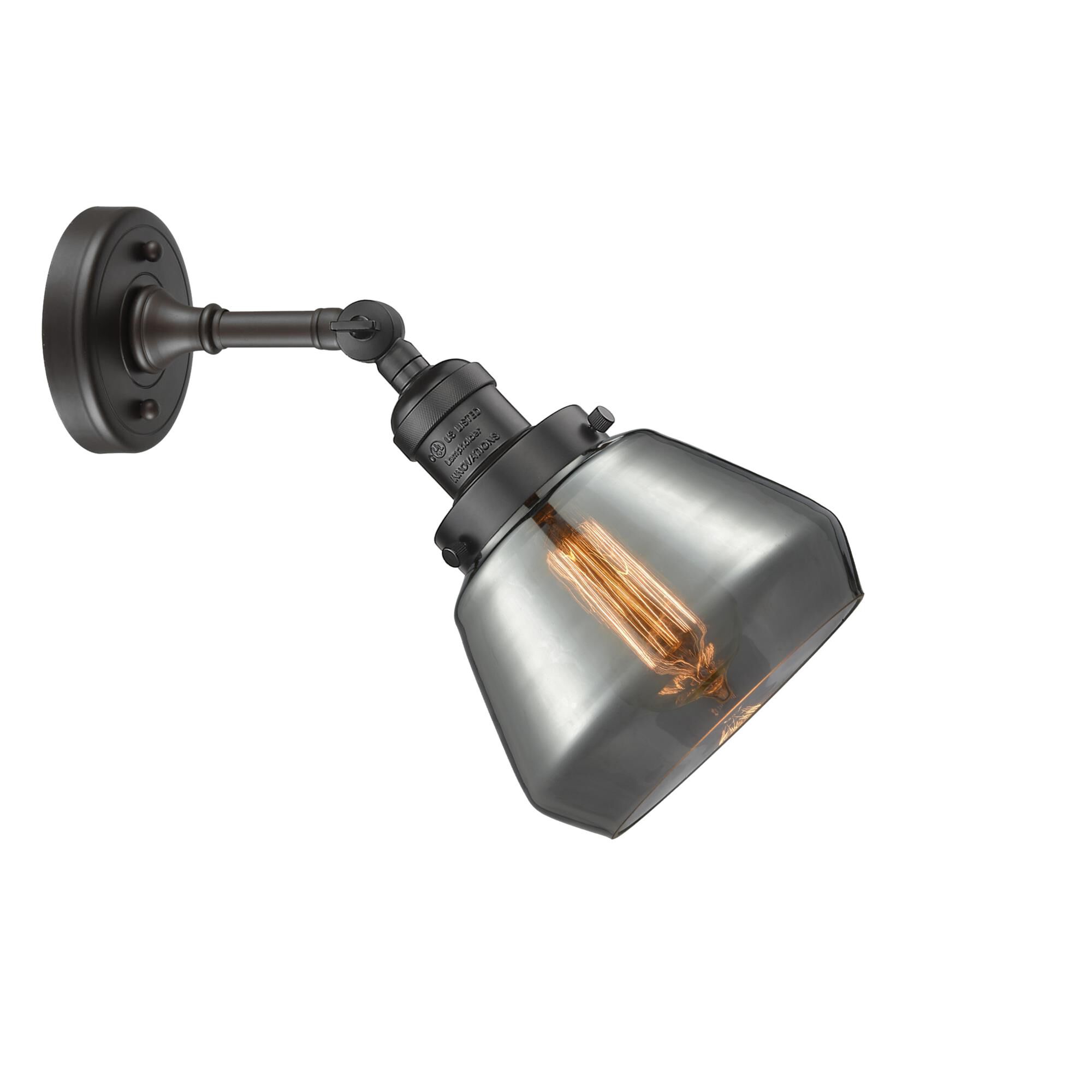 Shown in Oil Rubbed Bronze finish and Plated Smoked glass and None accent