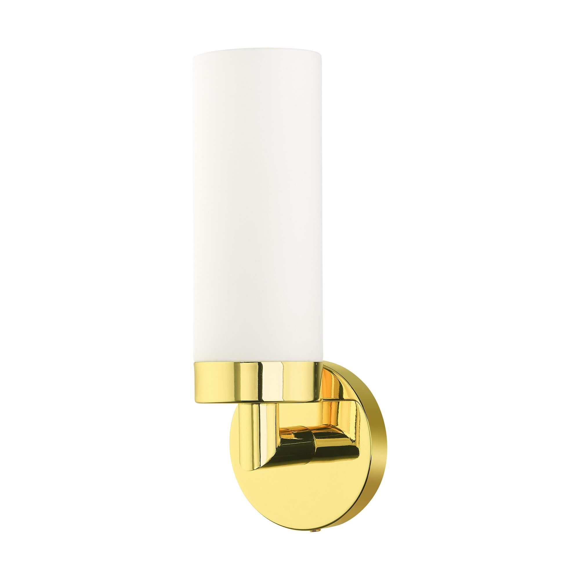 Shown in Polished Brass finish and Hand Blown Satin Opal White glass and Hand Blown Satin Opal White Glass shade