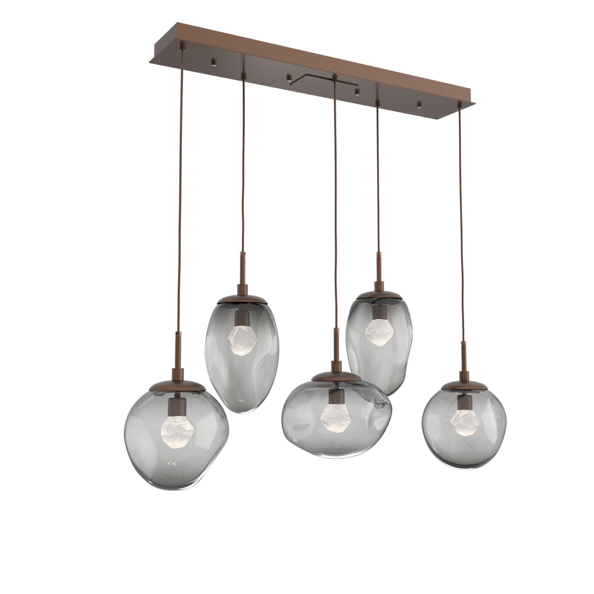 Shown in Burnished Bronze finish and Zircon Inner And Smoke Outer glass