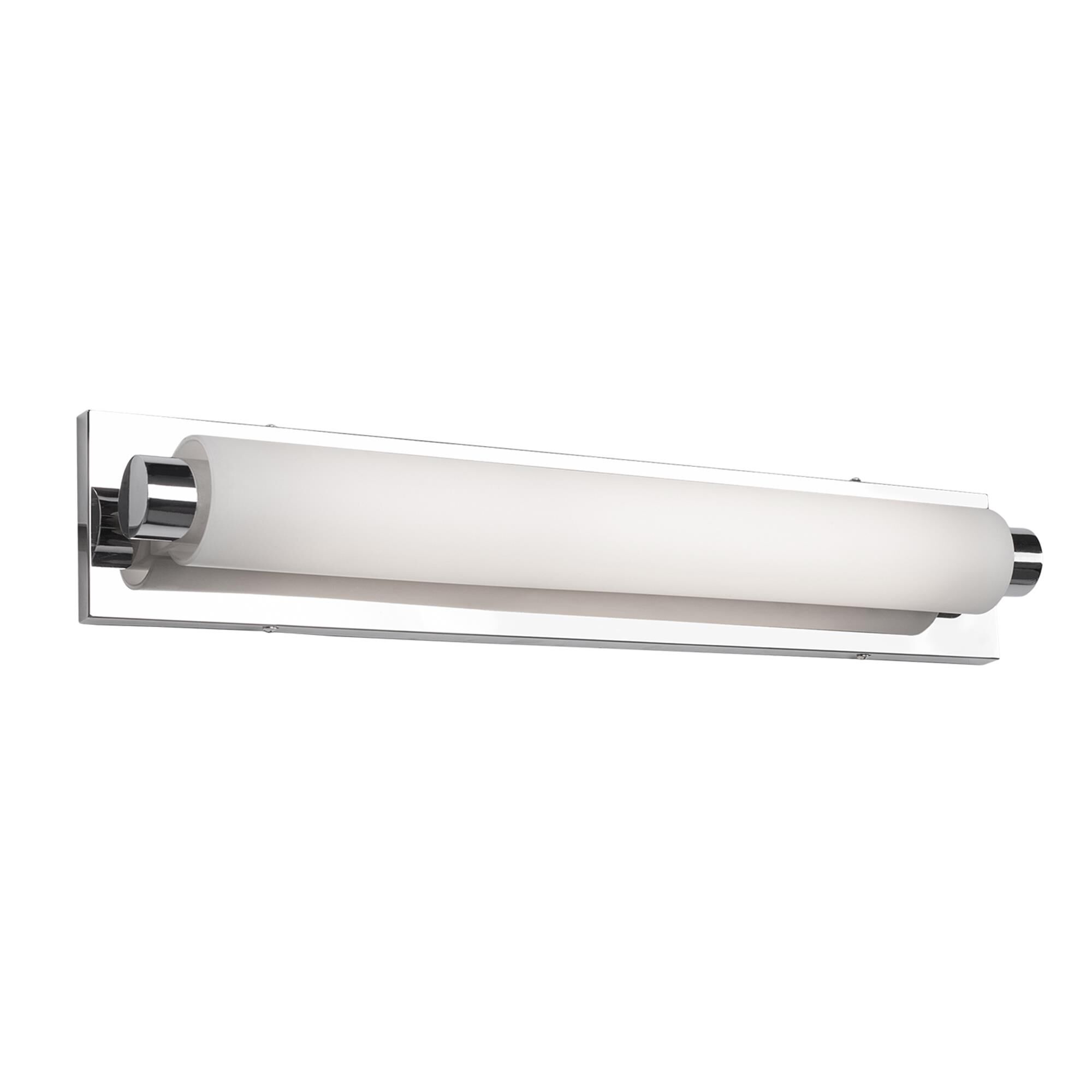 Shown in Chrome finish and White Opal glass