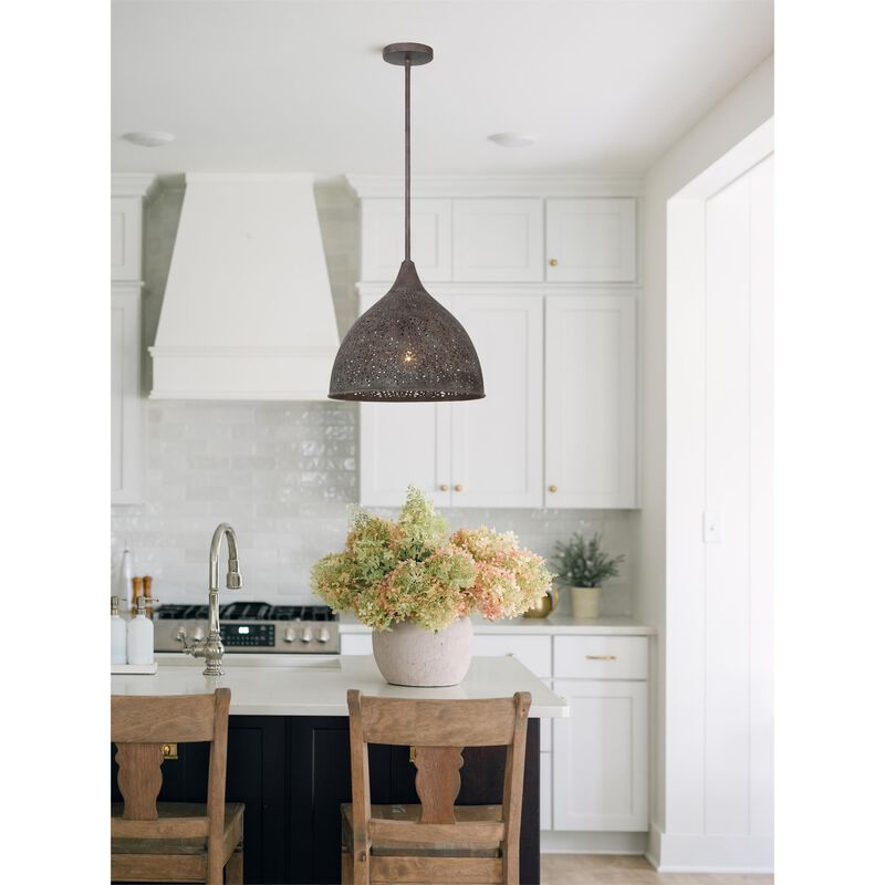 Jasmine 14 Inch Semi Flush Mount by Crystorama