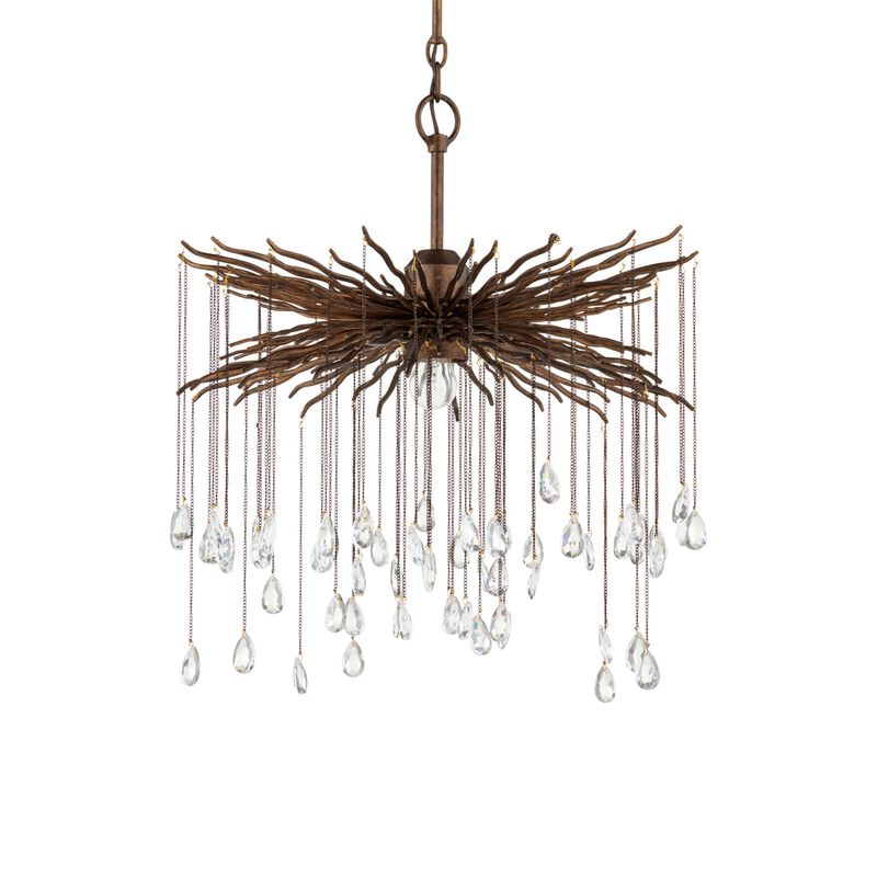 Fen Small Chandelier by Currey & Company