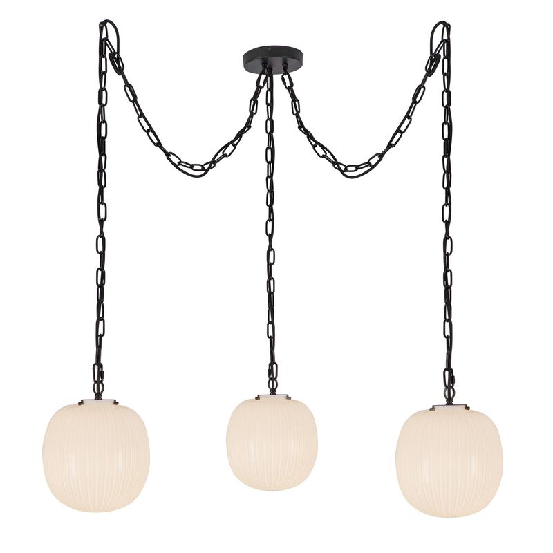 Peyton Fox Cherise 12 Inch 3 Light Multi Light Pendant by Alora Mood