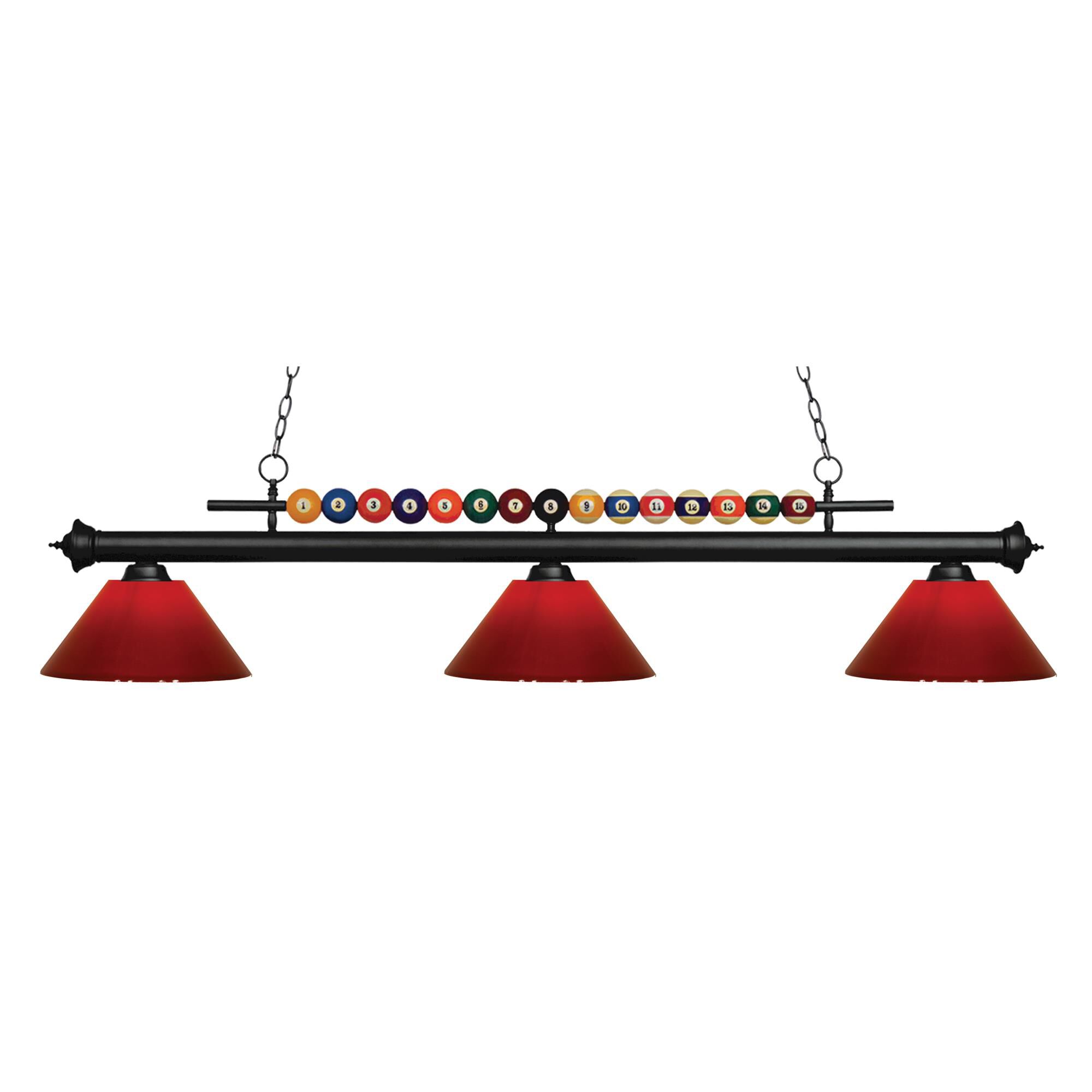Shown in Matte Black finish and Plastic glass and Plastic shade