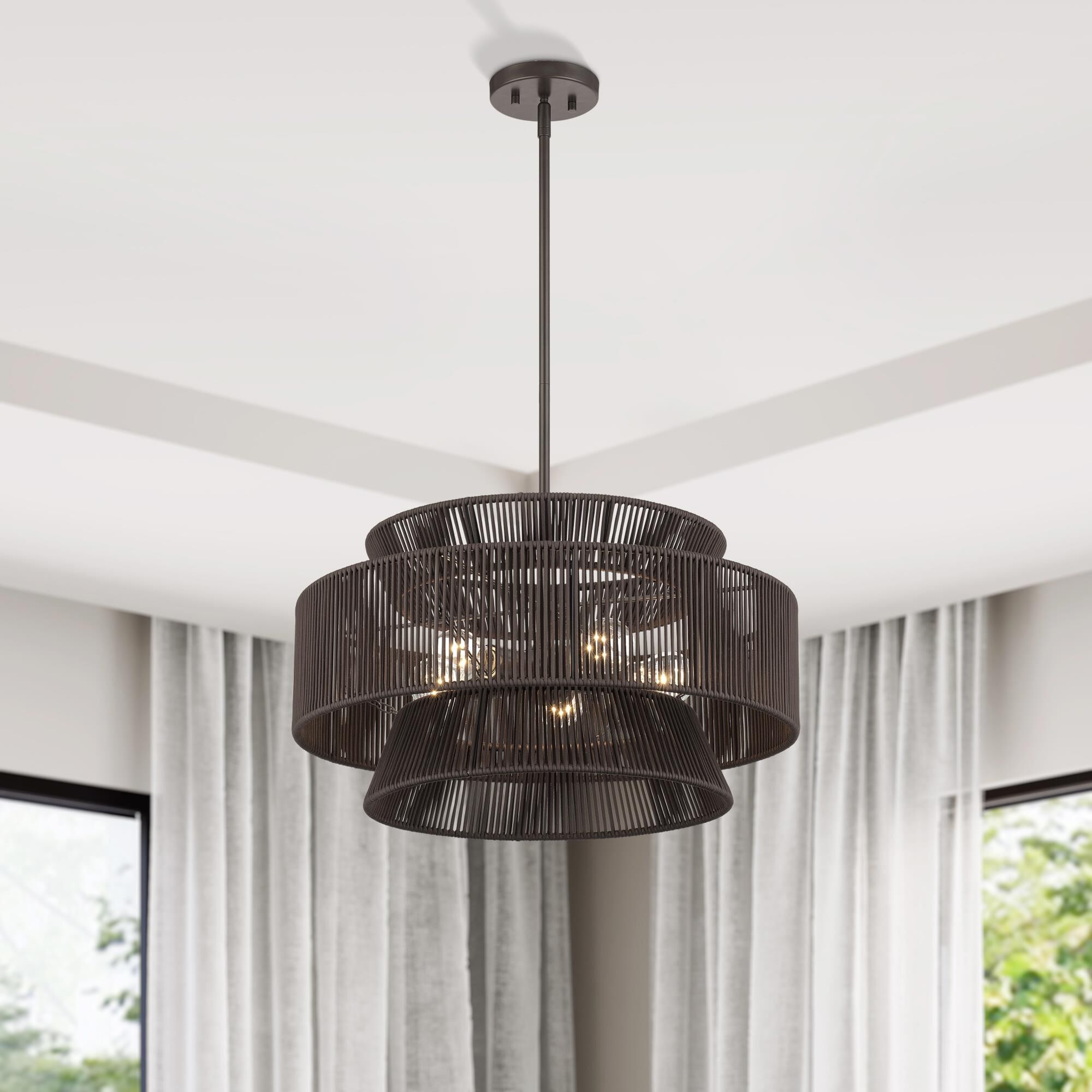 Florell 22 Inch Large Pendant by Livex Lighting