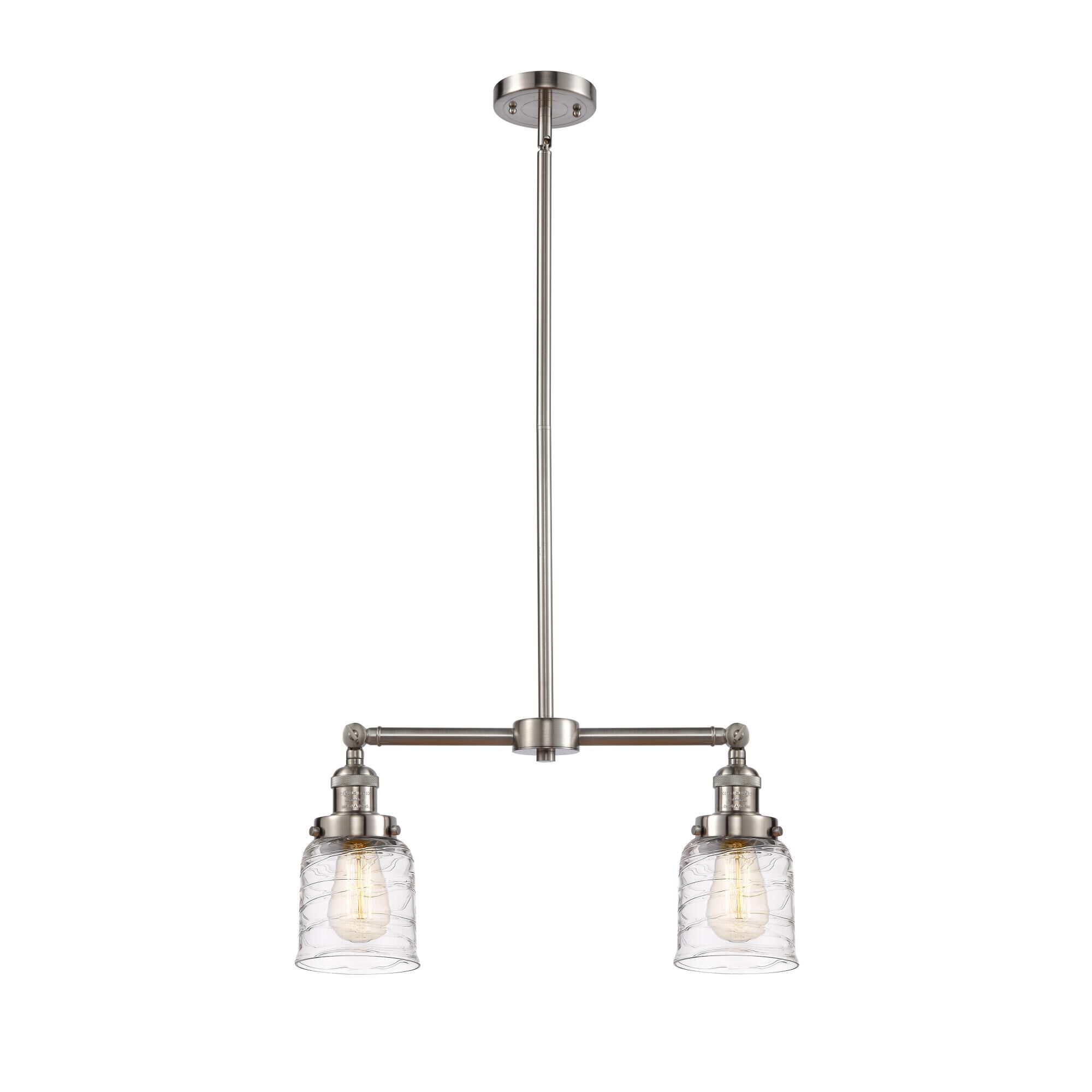 Bruno Marashlian Small Bell 21 Inch 2 Light Mini Chandelier by Innovations Lighting