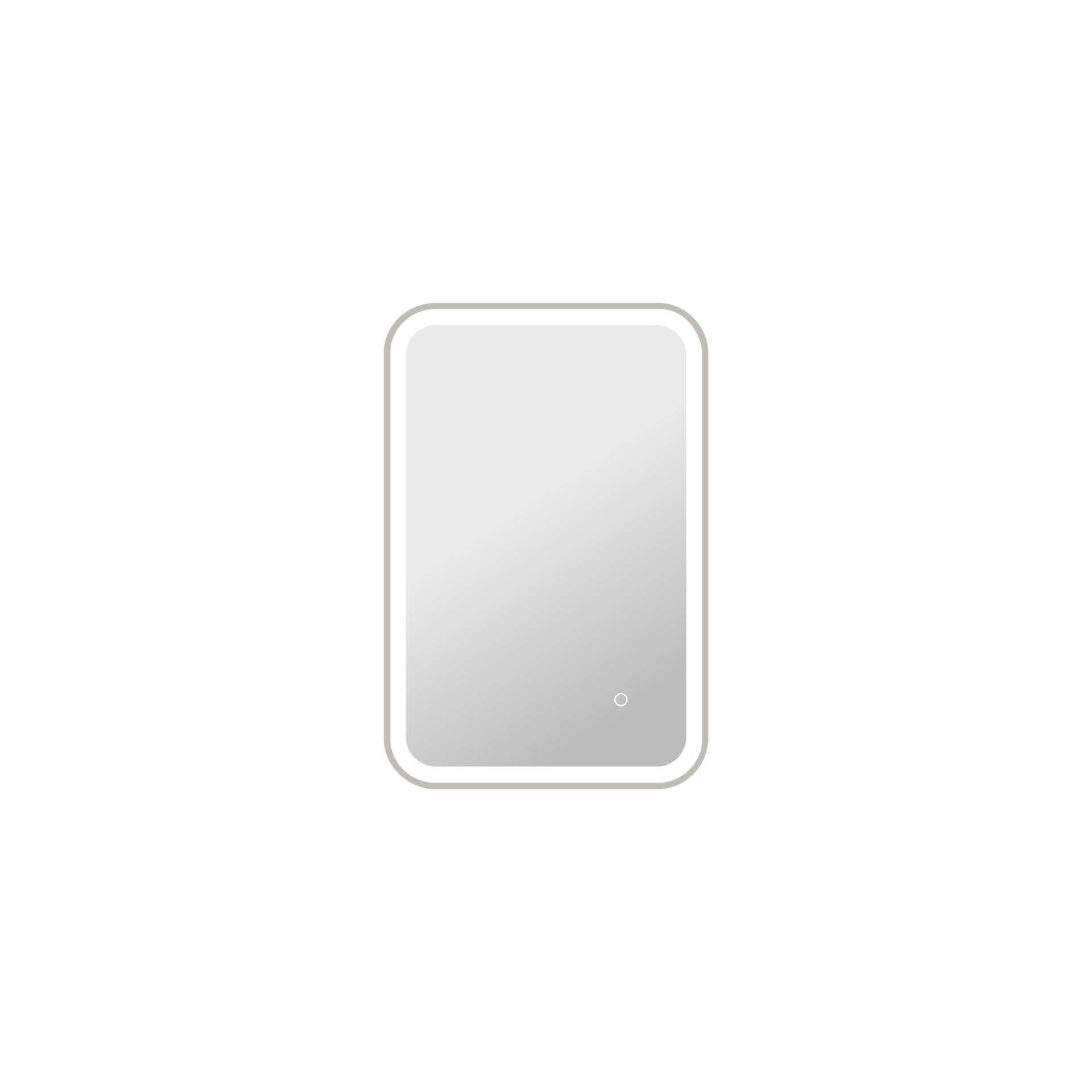 Harmoni 30 Inch Rectangular LED Lighted Mirror by Elegant Decor