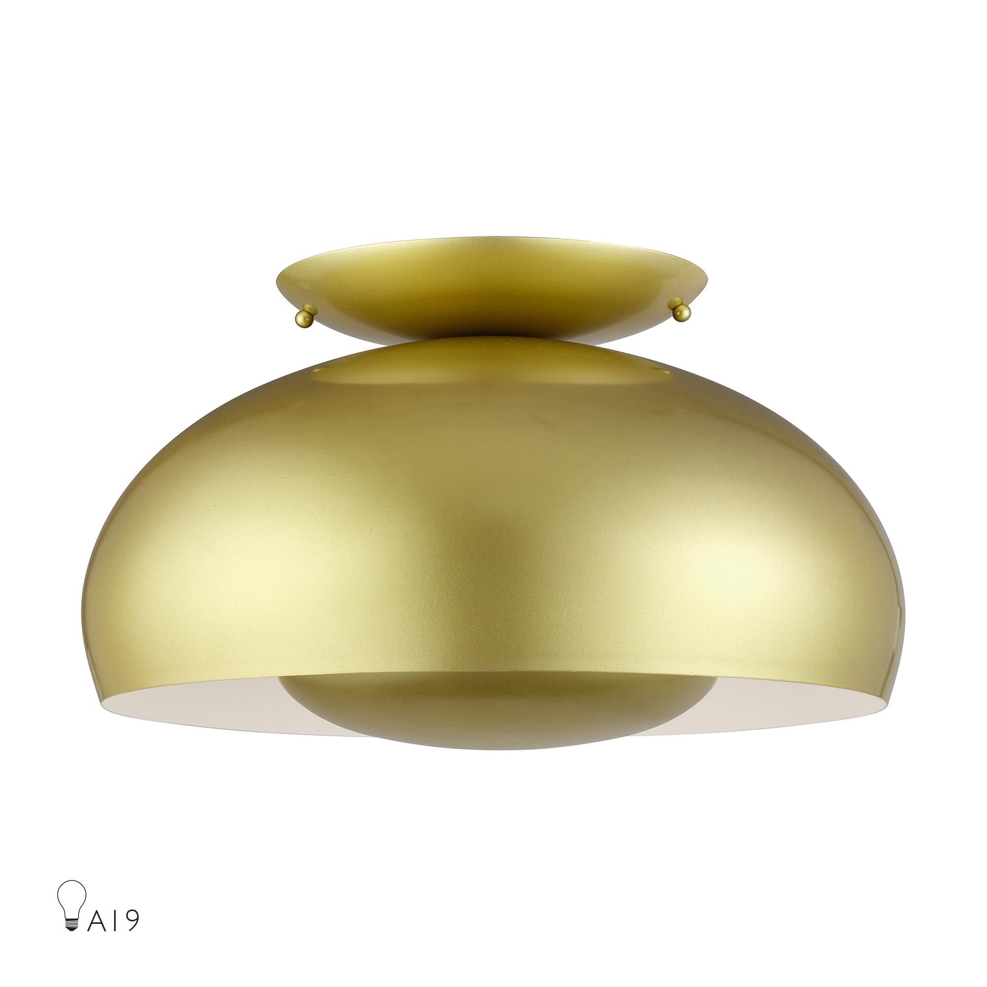 Domma 17 Inch Semi Flush Mount by Livex Lighting