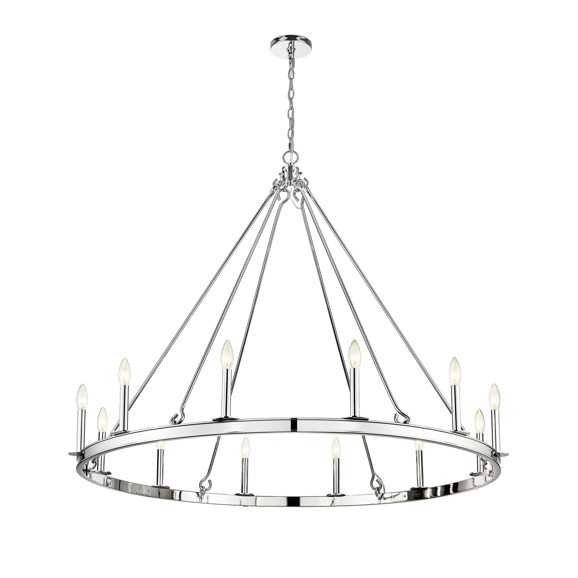 Shown in Polished Nickel finish and Steel shade