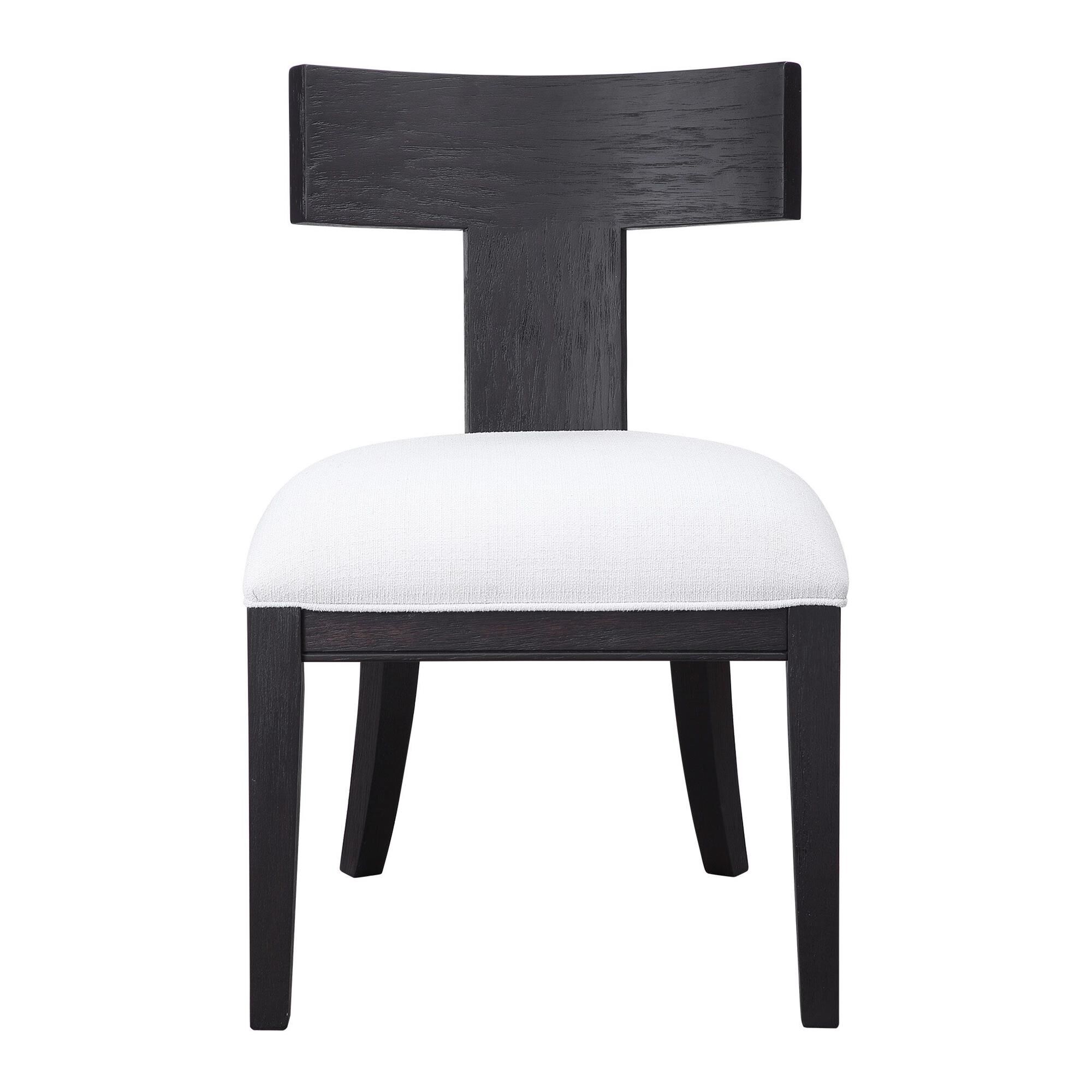 Shown in This Modern Take On A Klismos Chair Features A Curved Birch Wood Frame That Has Been Wire Brushed An finish