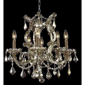 Maria Theresa 23 Inch 6 Light Chandelier by Elegant Lighting