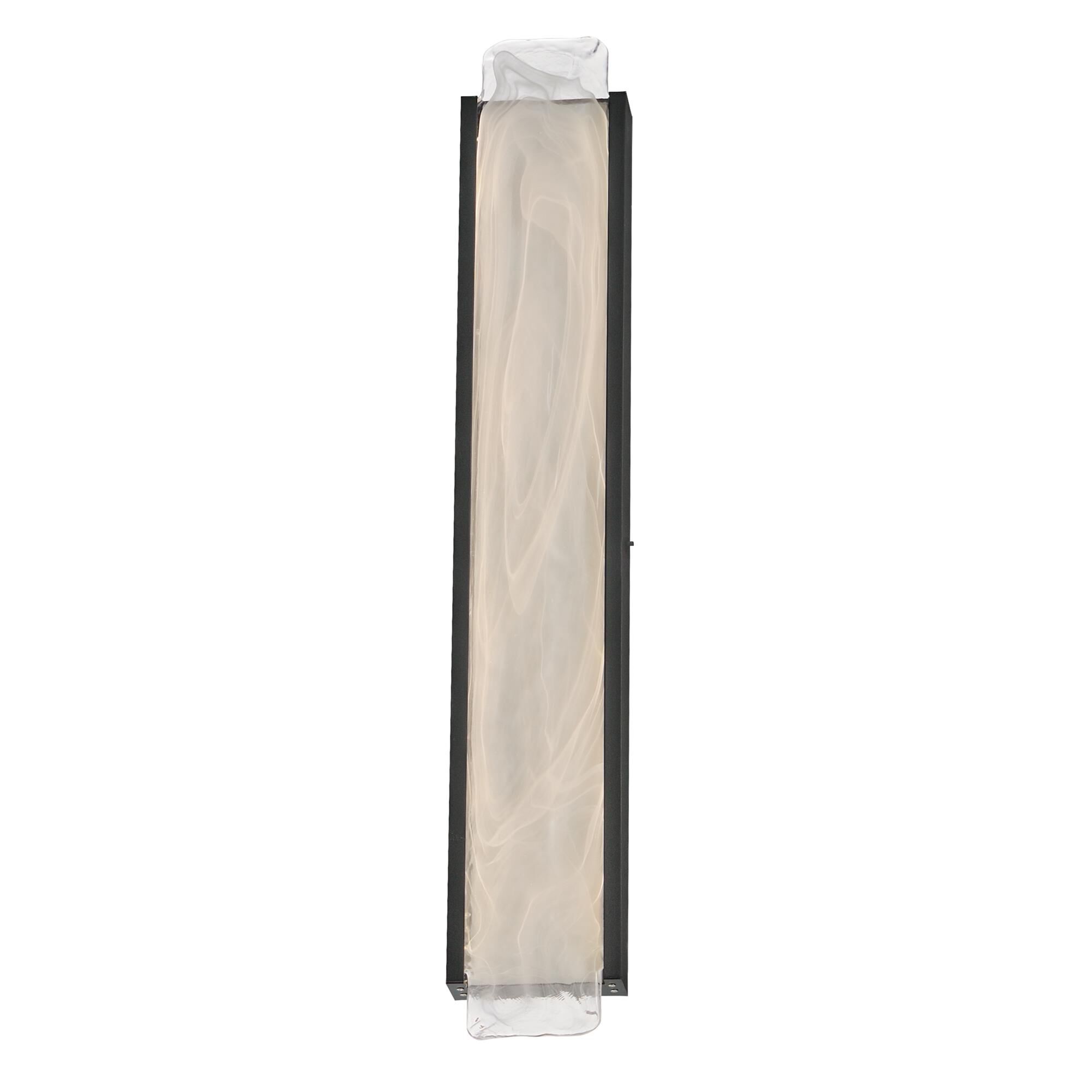 Shown in Black finish and White Spiral glass