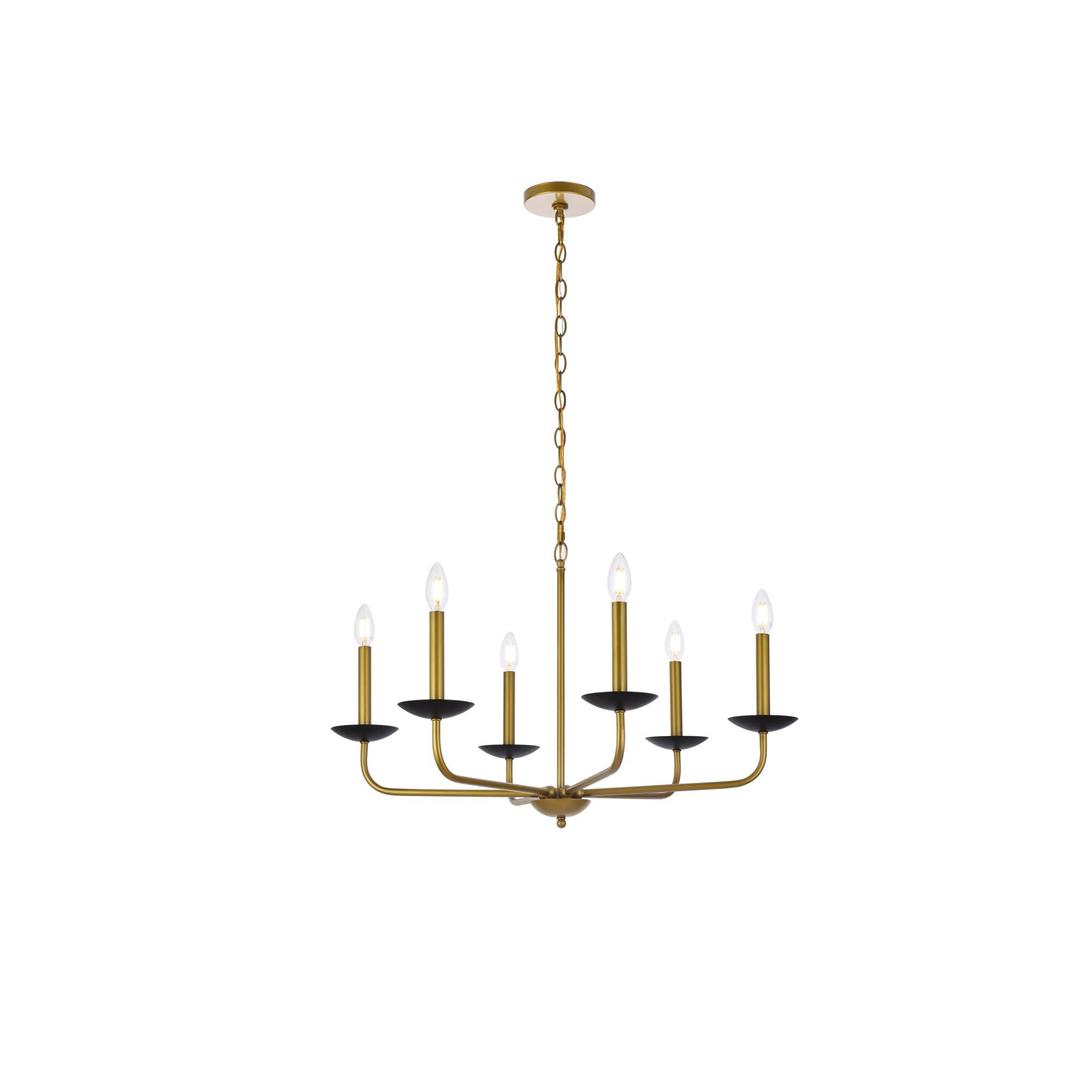 Shown in Black and Brass finish