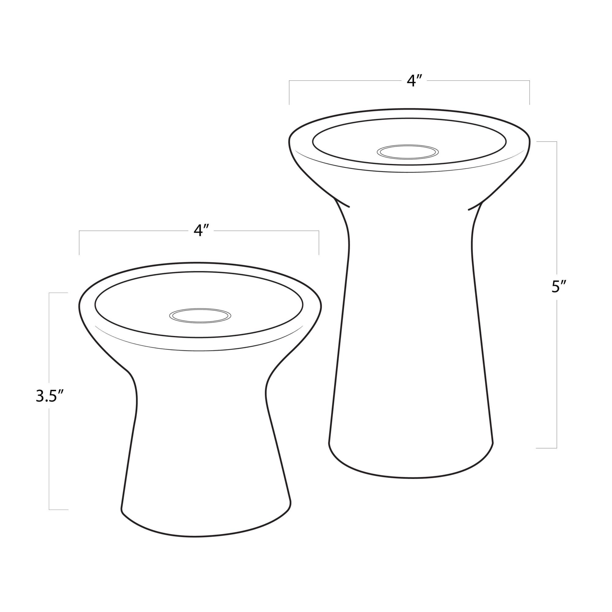 Klein 4 Inch Candle Holder by Regina Andrew