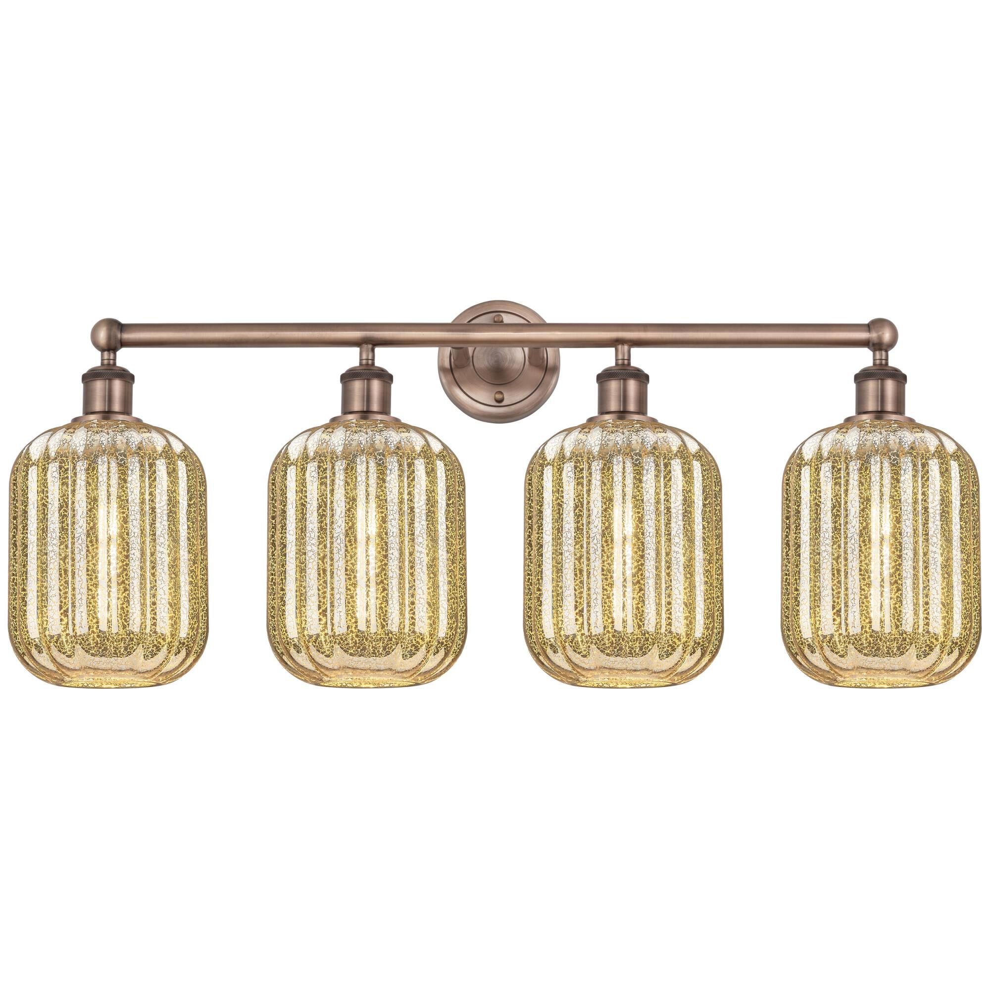 Shown in Antique Copper finish and Mercury glass