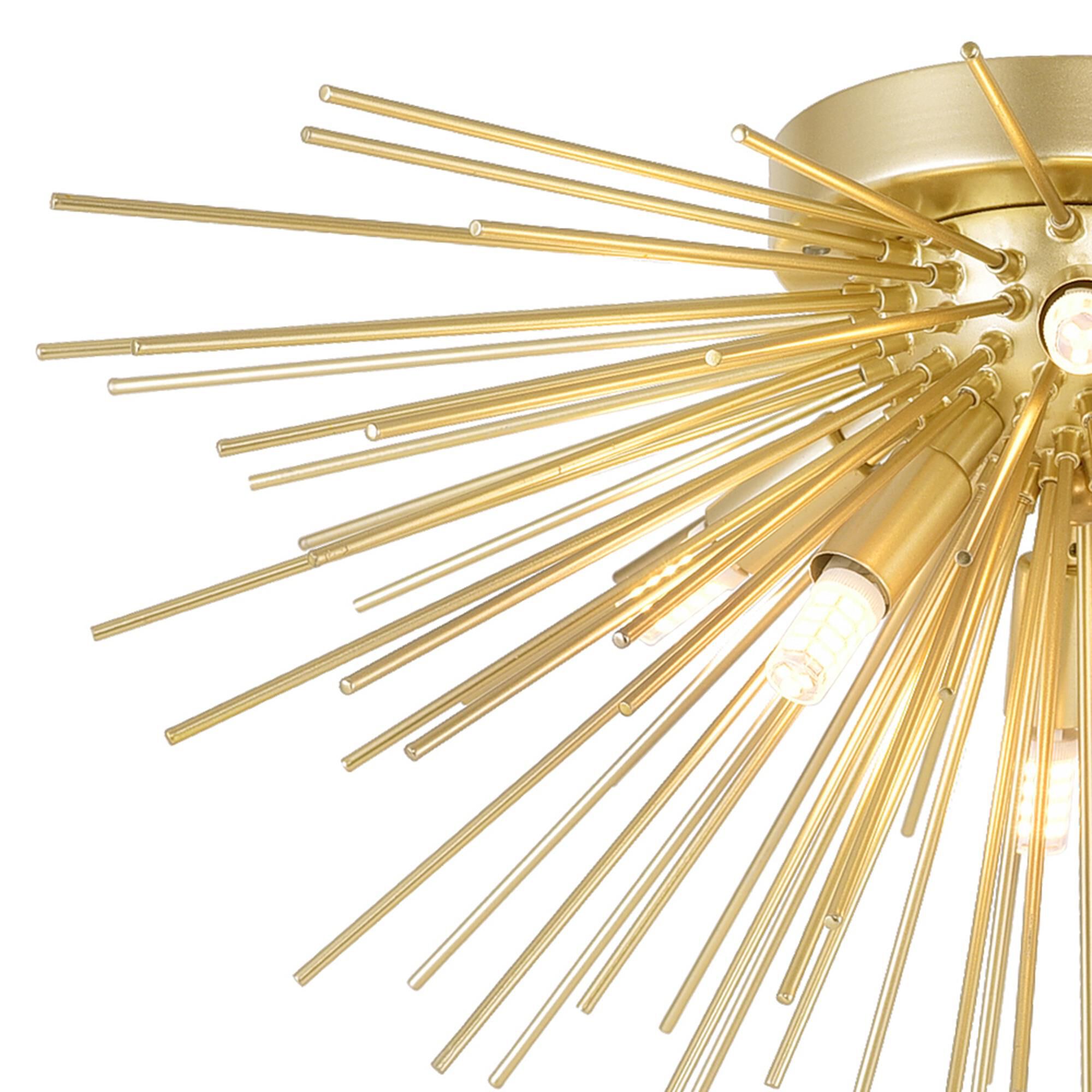 Savannah 20 Inch 6 Light Flush Mount by CWI Lighting