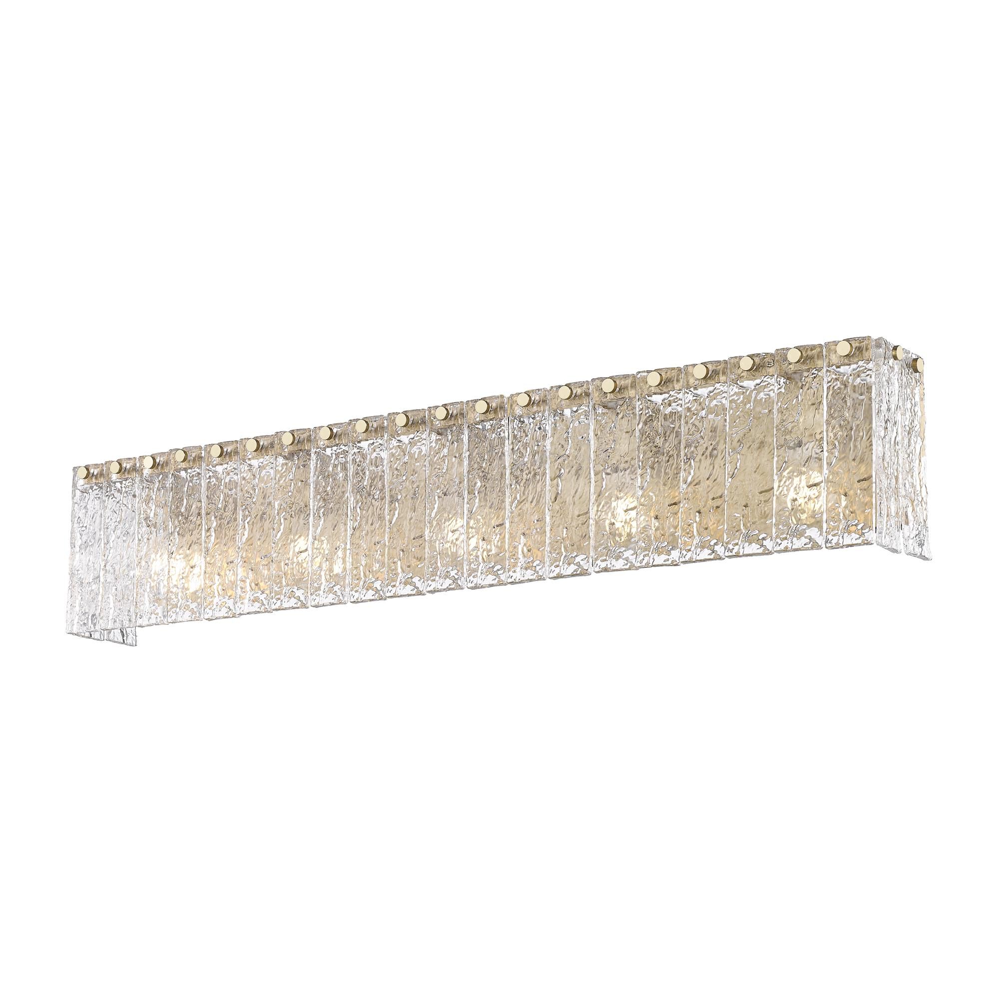 Shown in Modern Gold finish and Clear glass and Clear shade