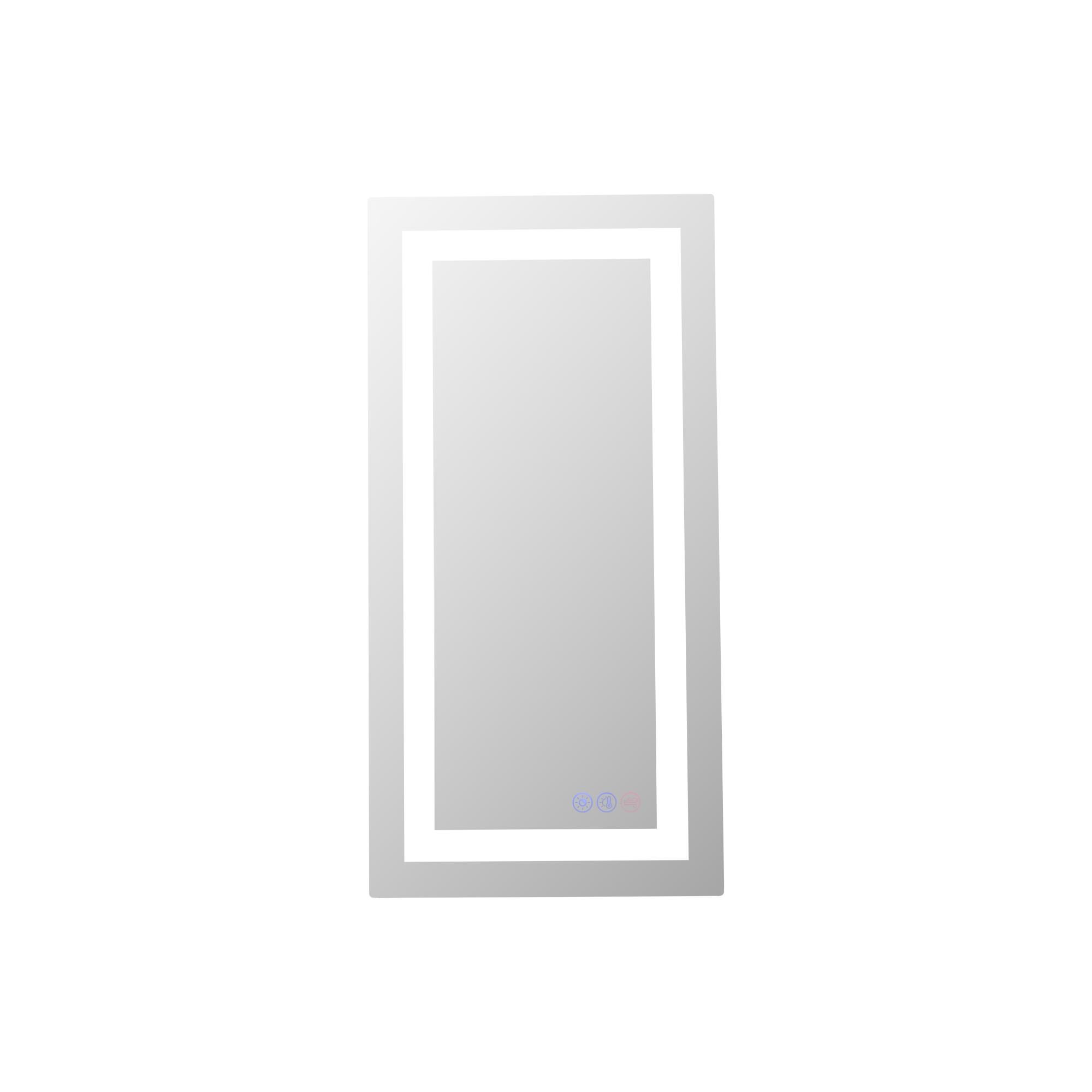 Riven 30 Inch LED Lighted Mirror by Elegant Dcor