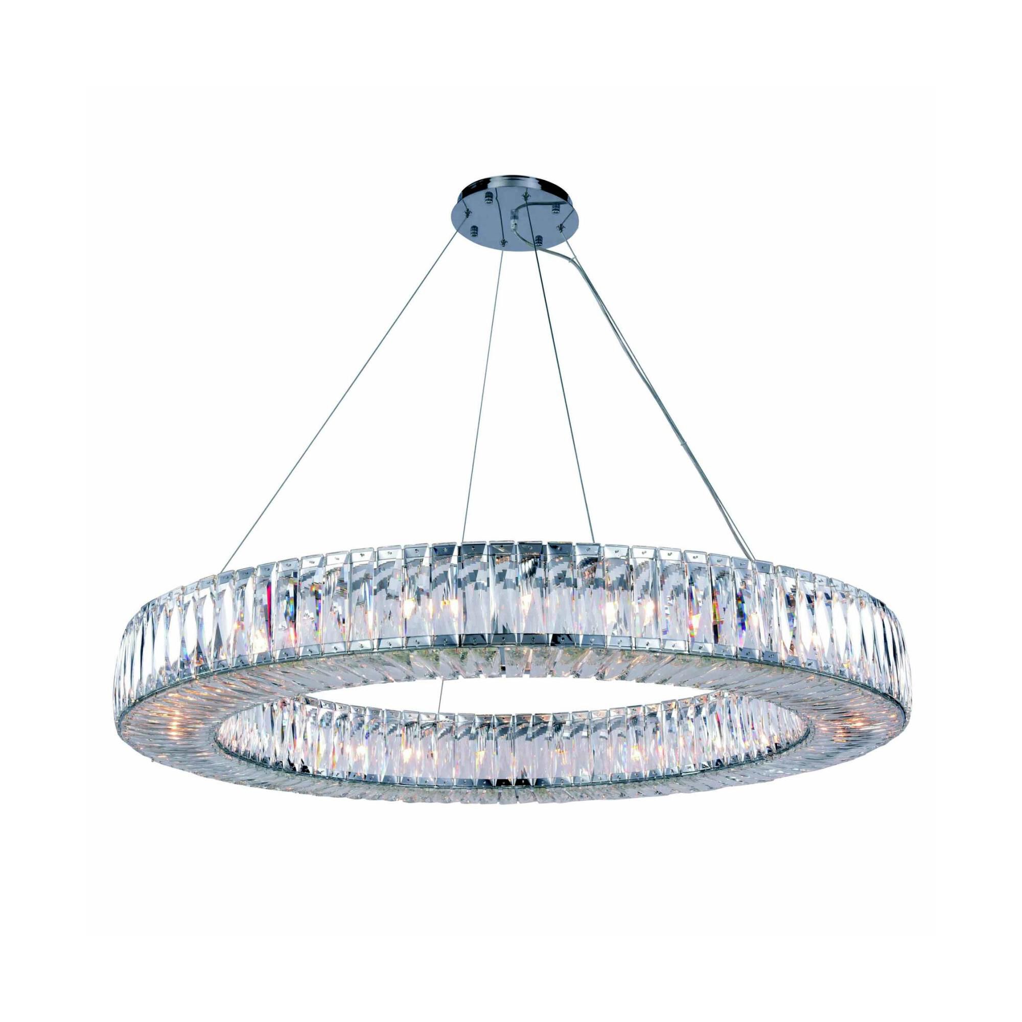 Shown in Chrome finish and Royal Cut crystal