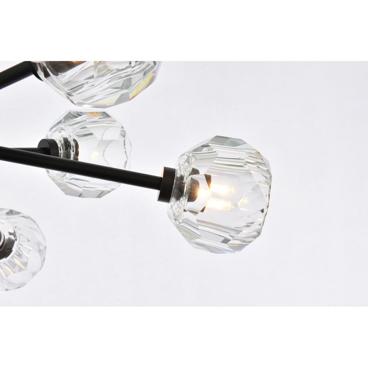 Shown in Black  finish and RC Clear crystal and Clear glass