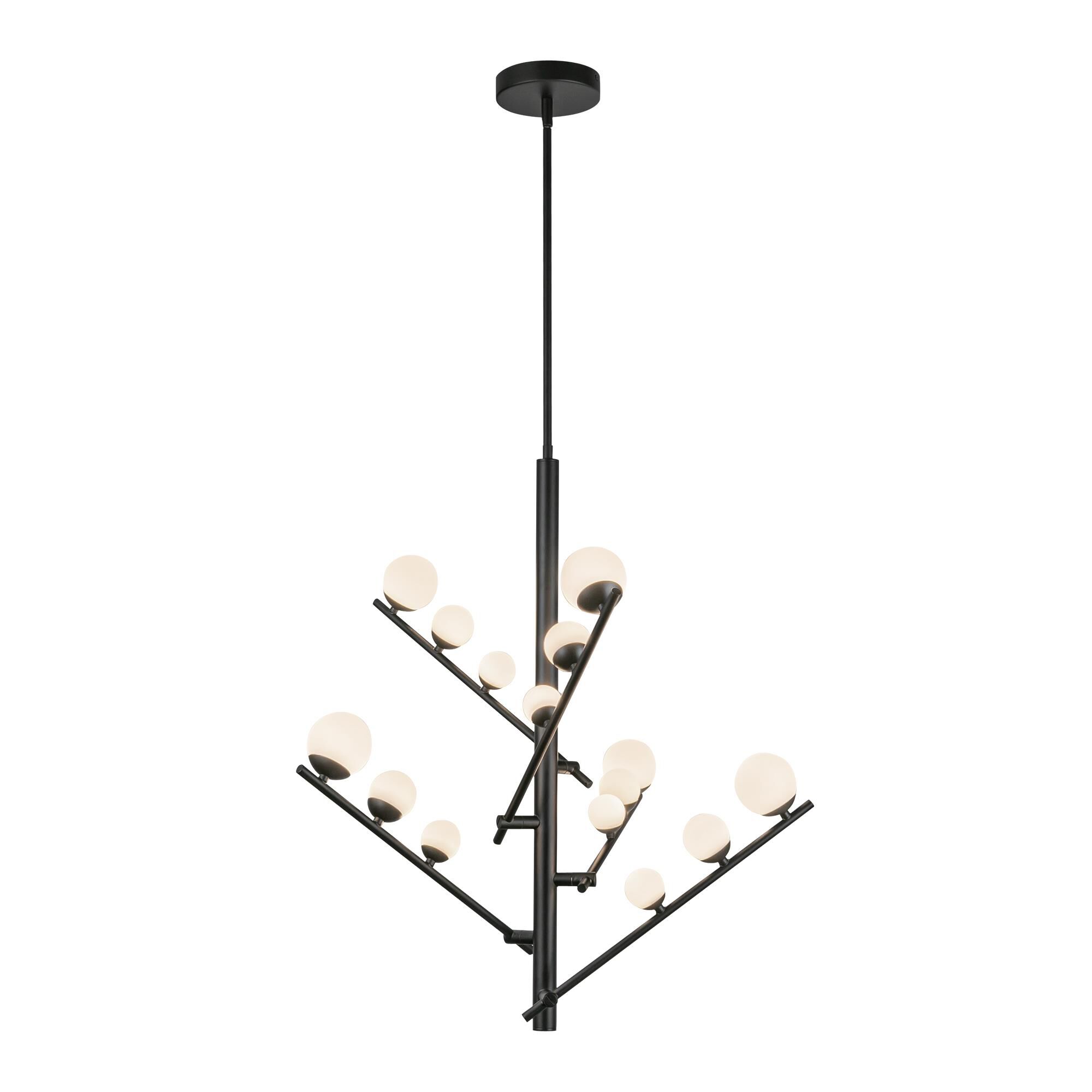 Shown in Black/Opal Glass finish and Opal glass and Opal Glass shade