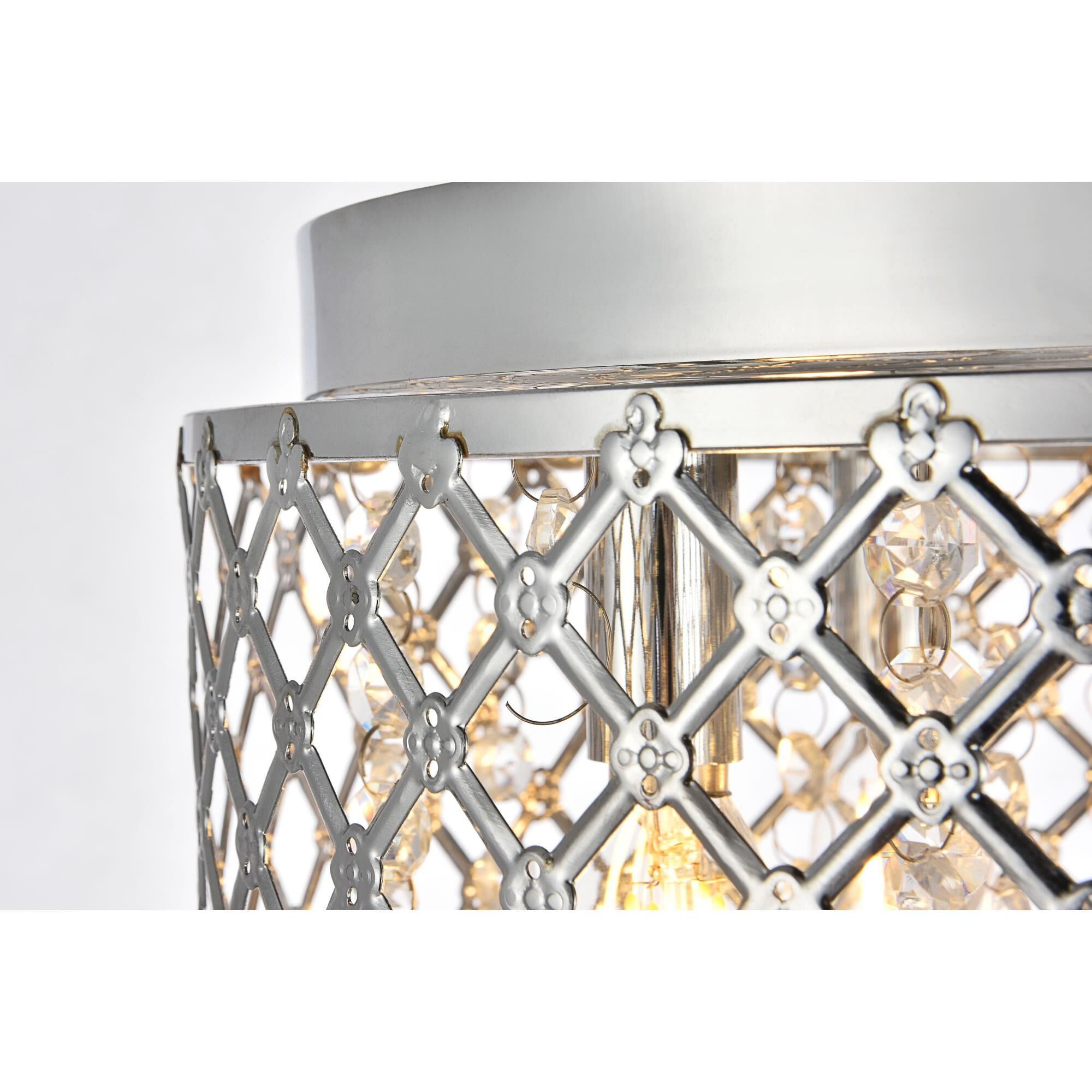 Shown in Chrome finish and Clear Royal Cut crystal