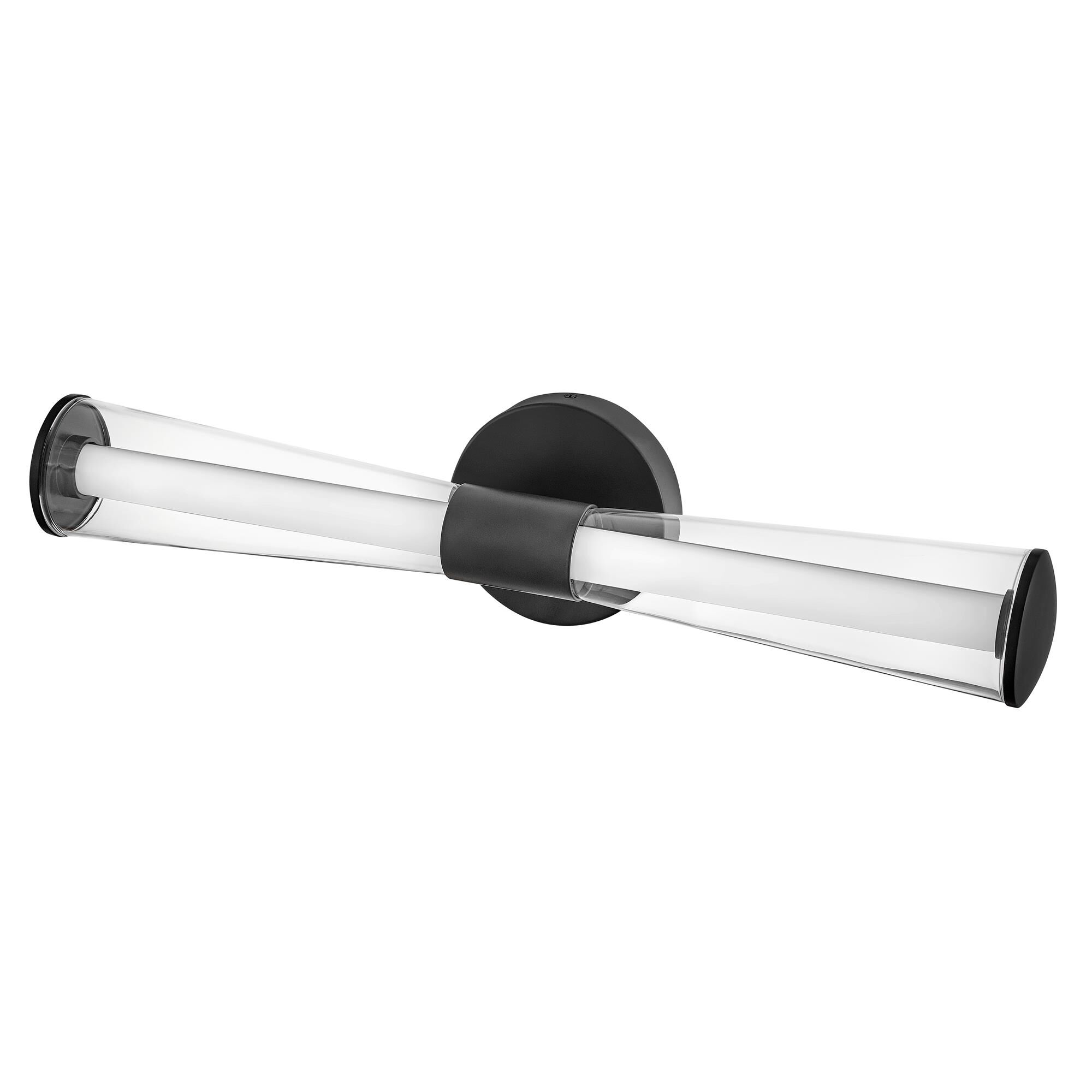 Shown in Black finish and Clear glass