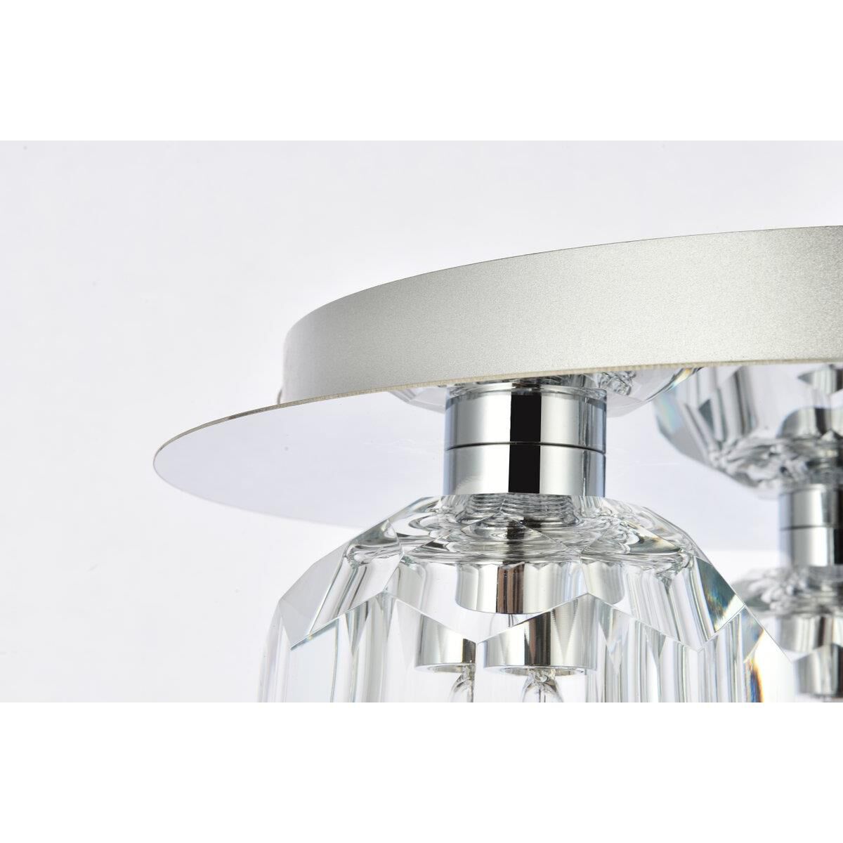 Graham 12 Inch 3 Light LED Flush Mount by Elegant Lighting