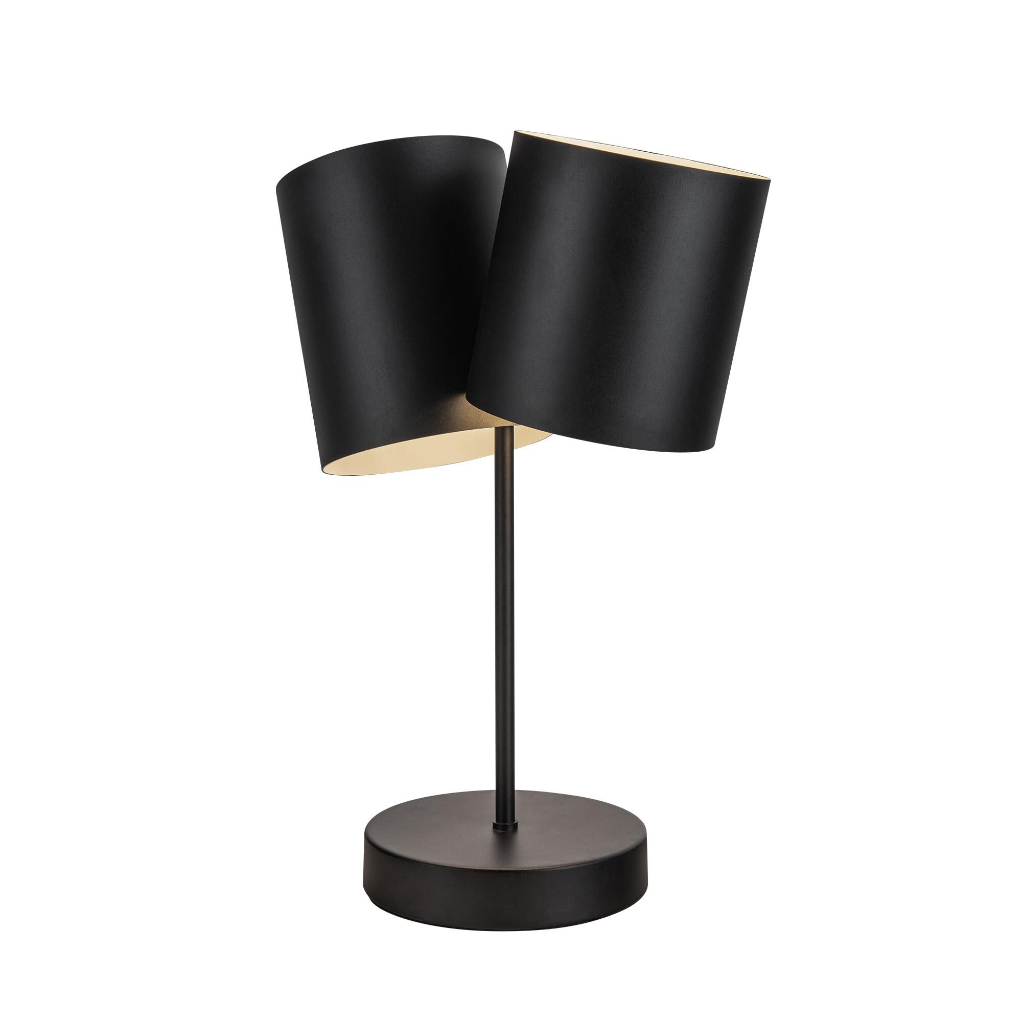 Shown in Black finish and Steel shade