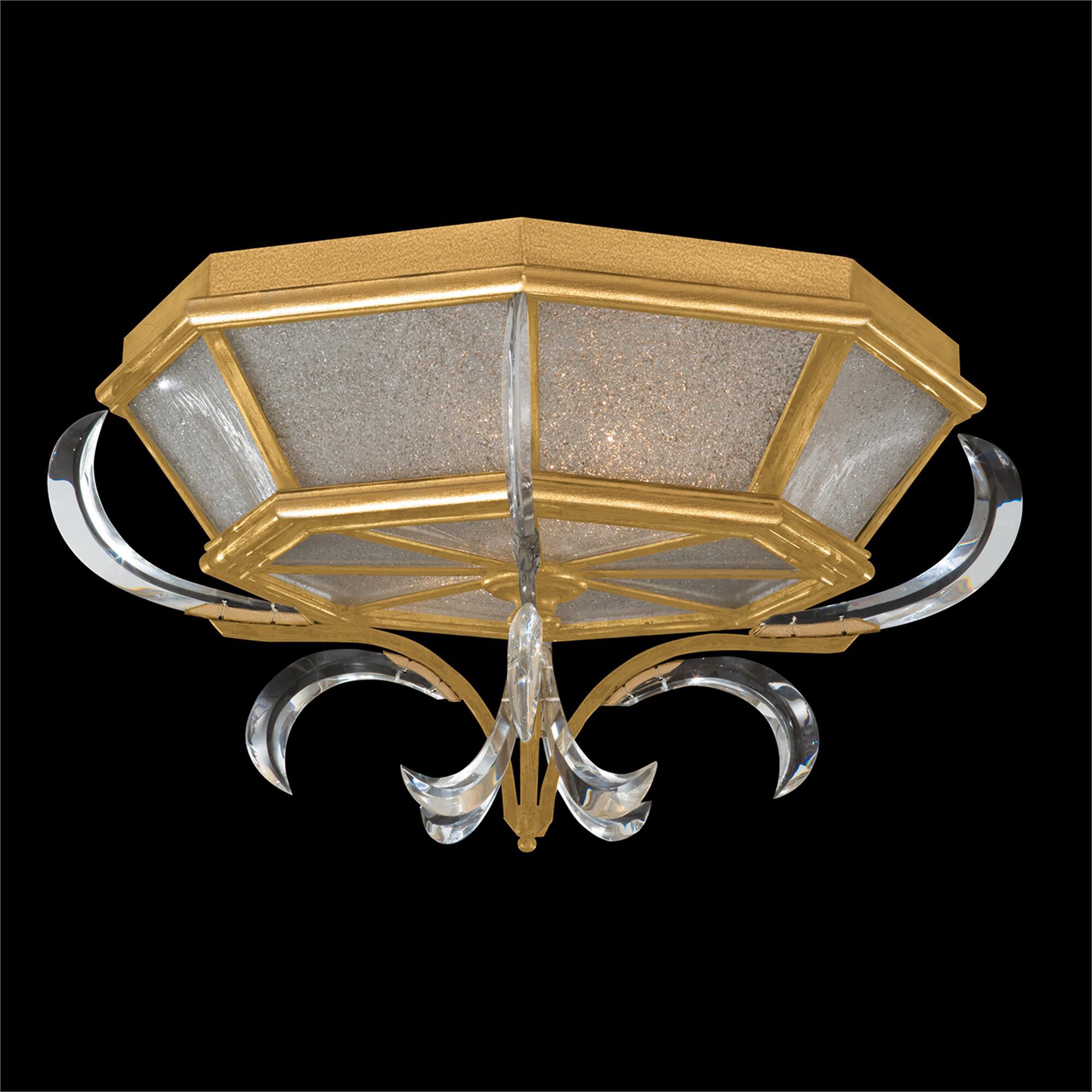 Beveled Arcs 26 Inch 2 Light Flush Mount,