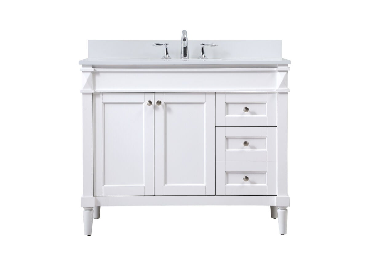 Shown in White finish