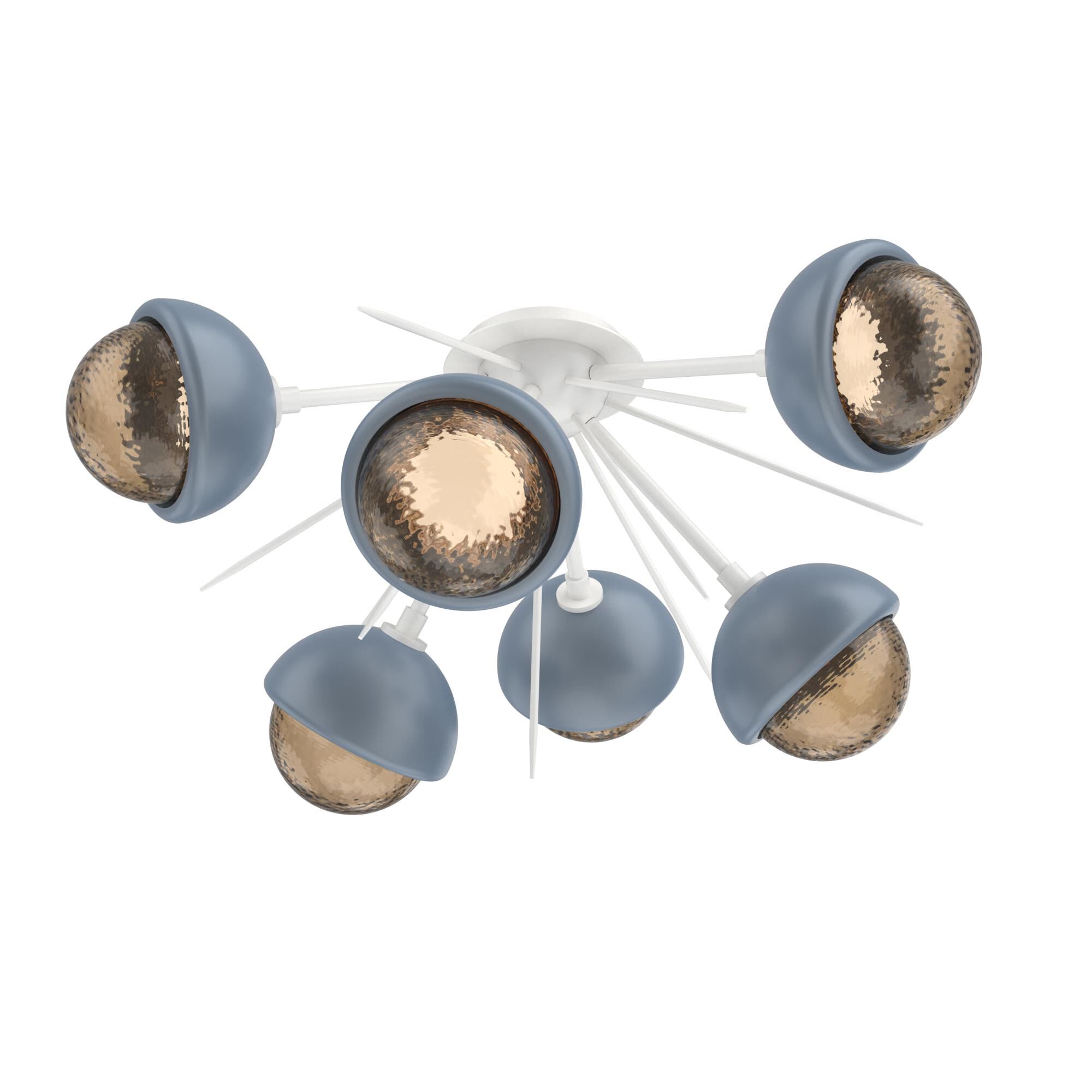 Levi Wilson Cabochon 28 Inch Semi Flush Mount by Hammerton Studio