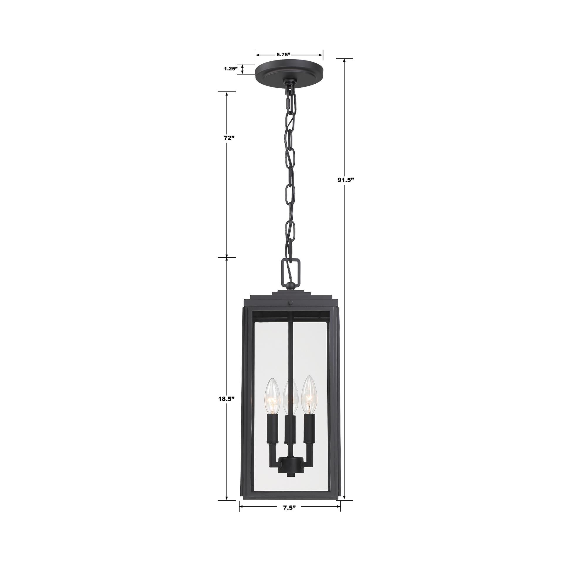 Shown in Matte Black finish and Clear glass and Clear Glass shade