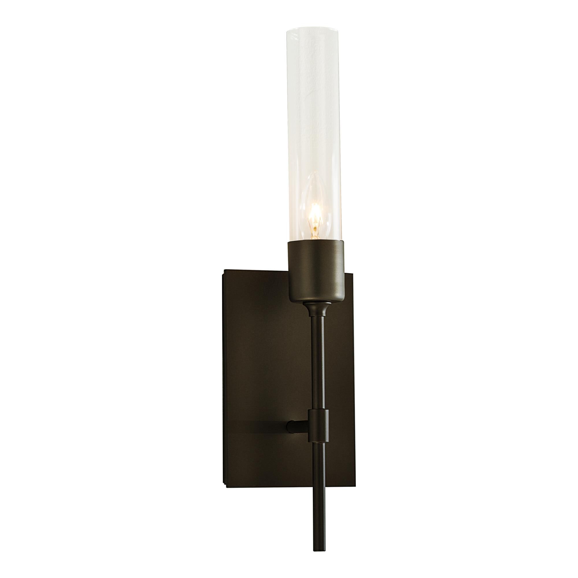 Shown in Bronze finish and Clear glass