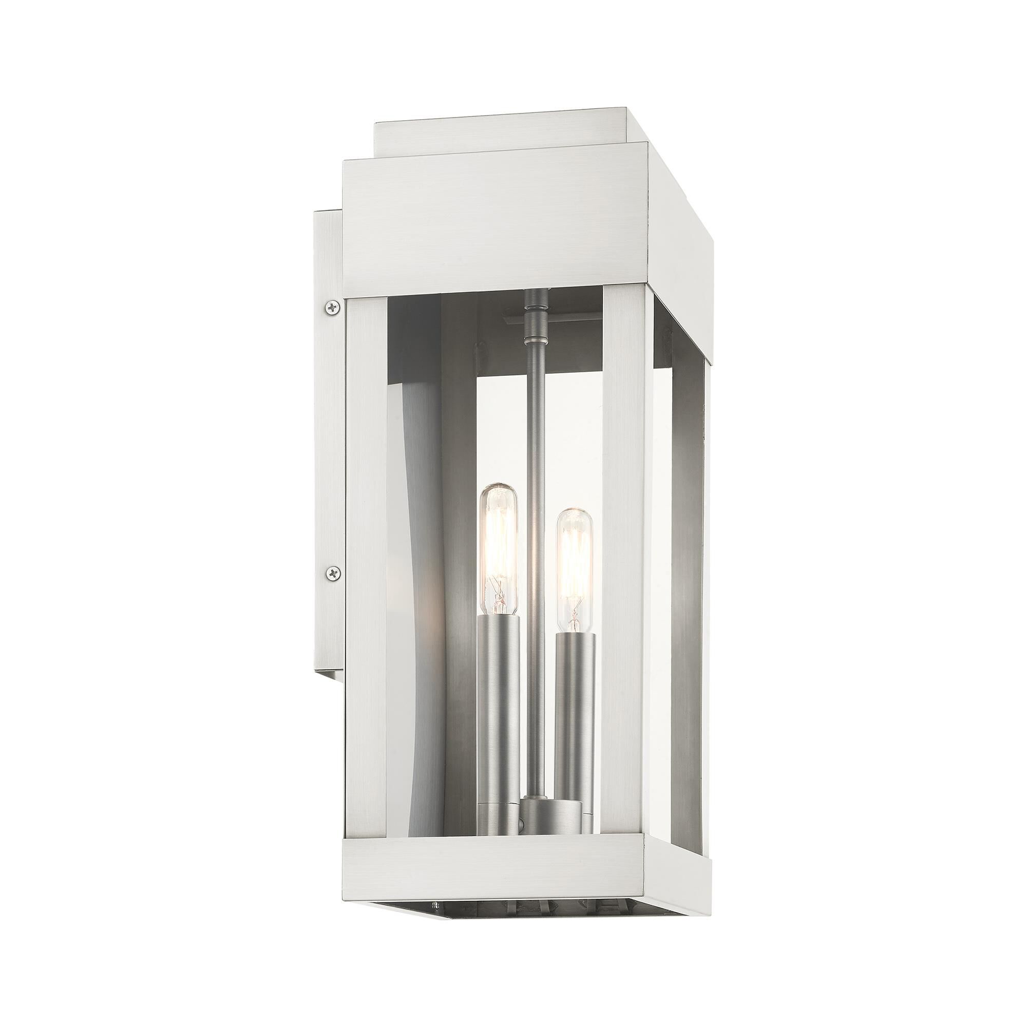 York 16 Inch Tall 2 Light Outdoor Wall Light by Livex Lighting